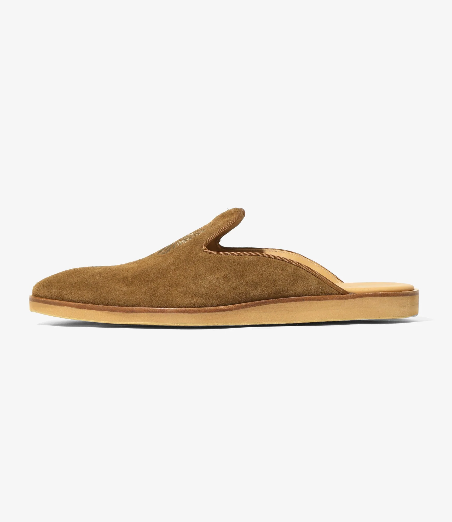 Papillon Emb. Slip-in - Brown - Suede - Image 4