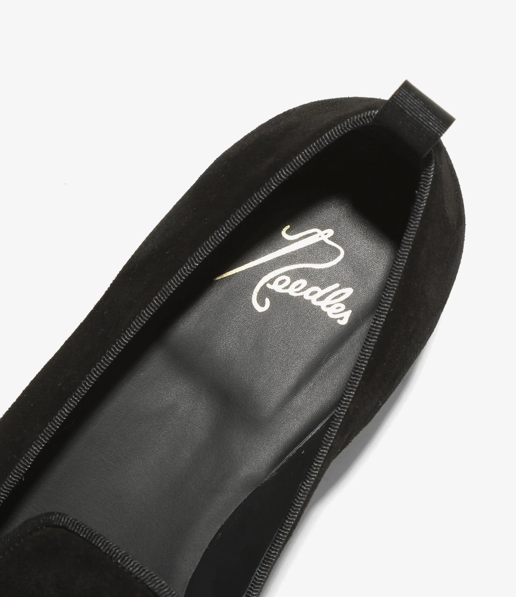 Papillon Emb. Slip-on - Black - Suede - Image 5