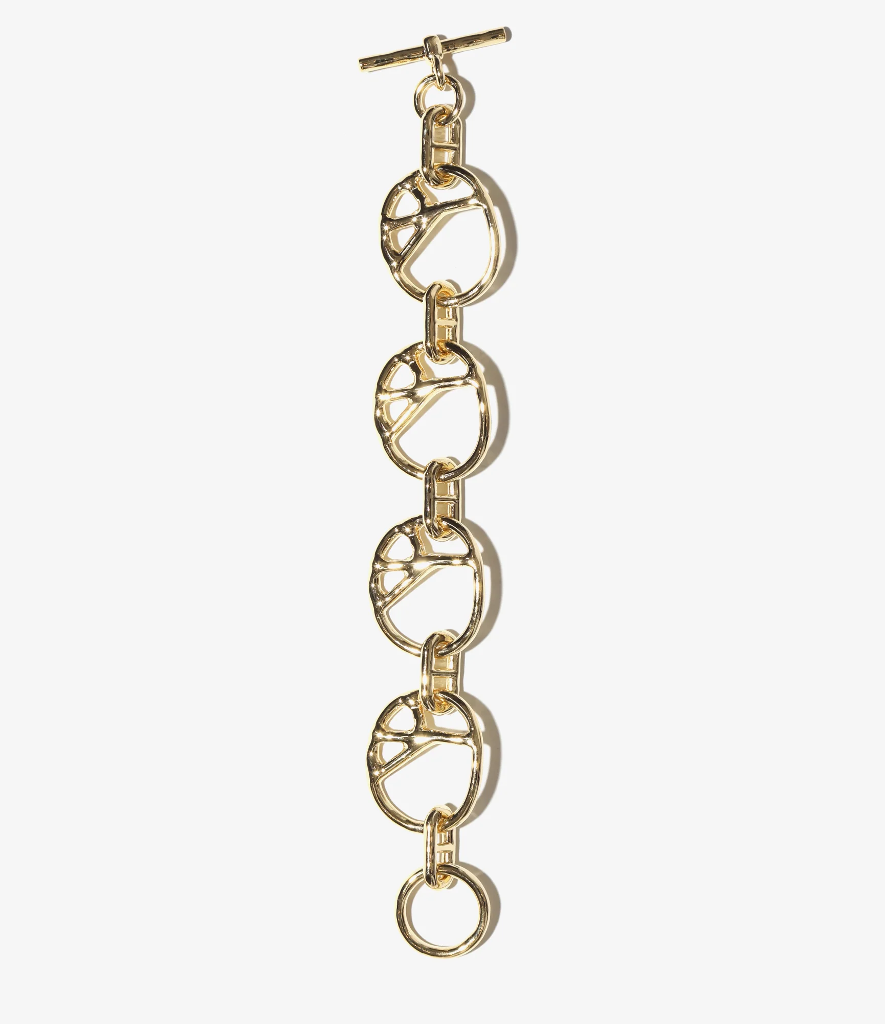 Peace Bracelet - Gold - Gold Plate