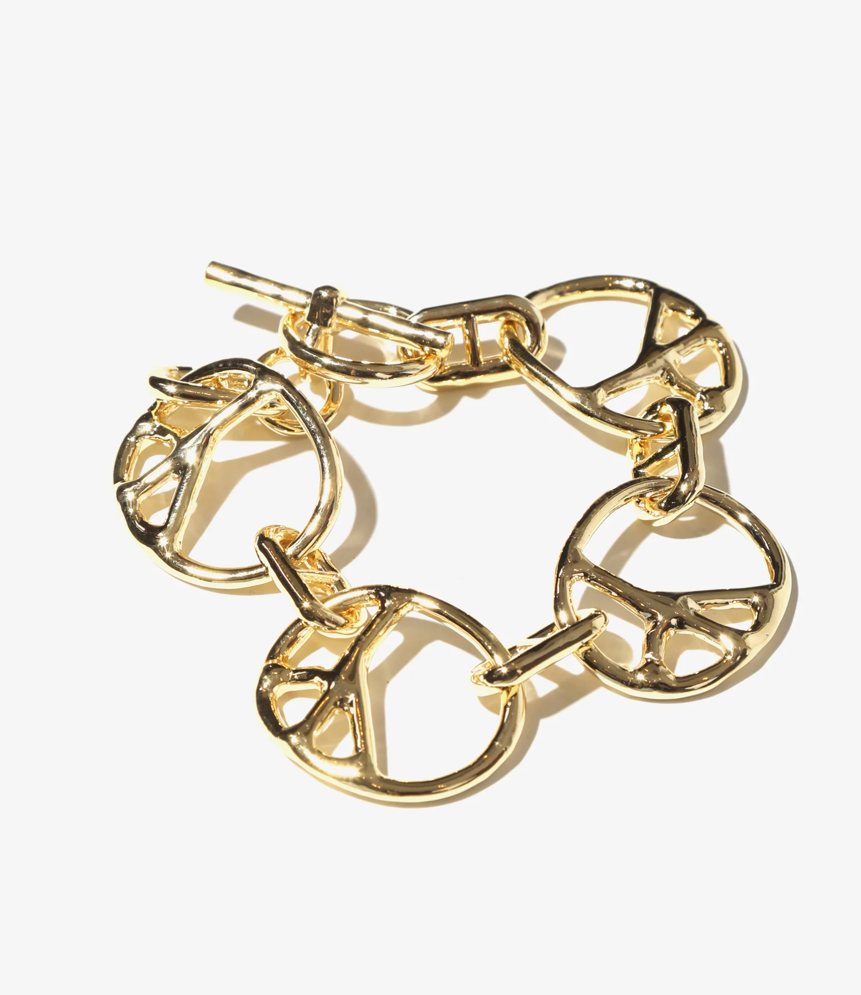 Peace Bracelet - Gold - Gold Plate - Image 2