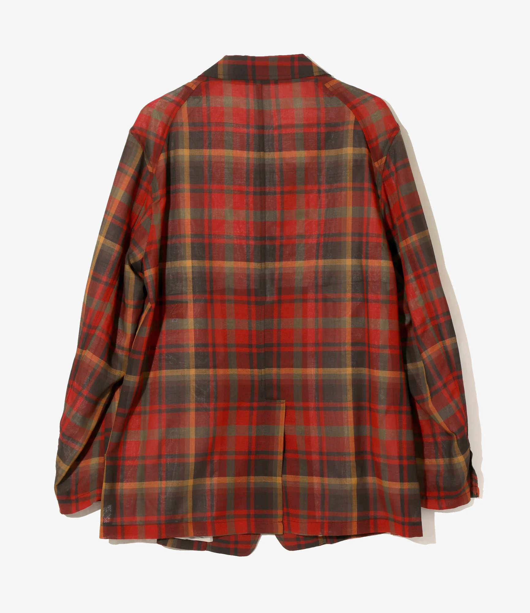 Pin Lapel 2B Jacket - Red - W/N Boil Plaid - Image 4