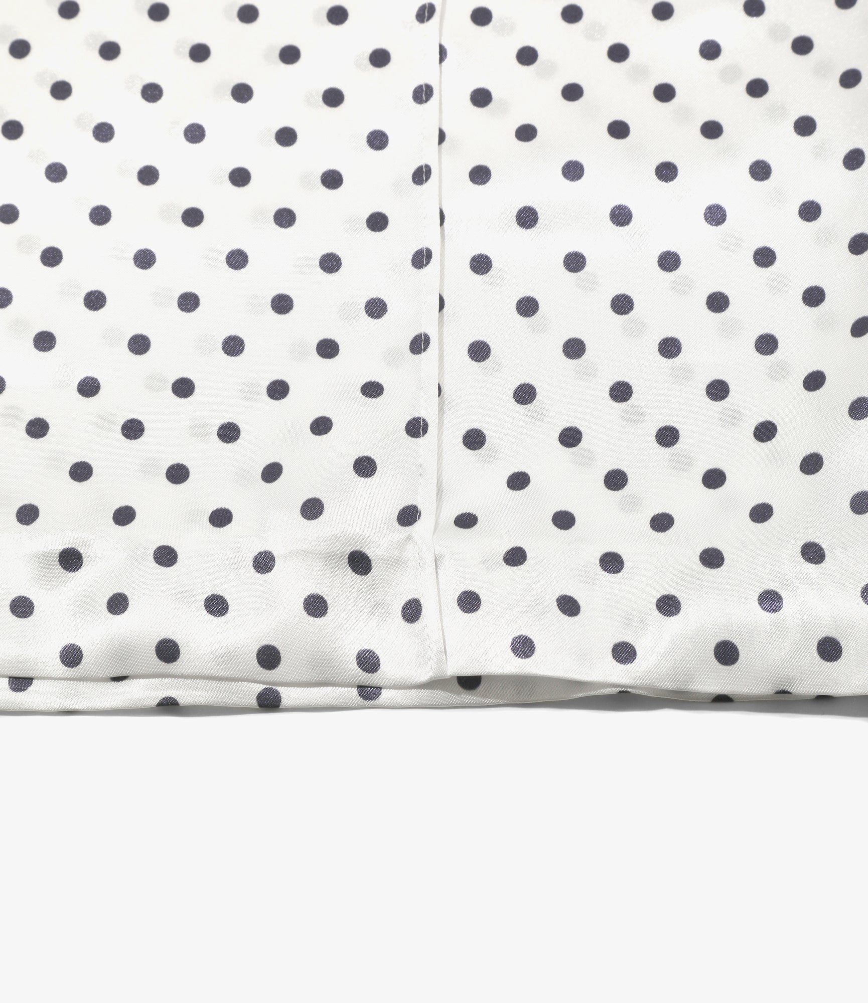 Pin Tuck Flare Pants - White - Polka Dots Sateen - Image 3