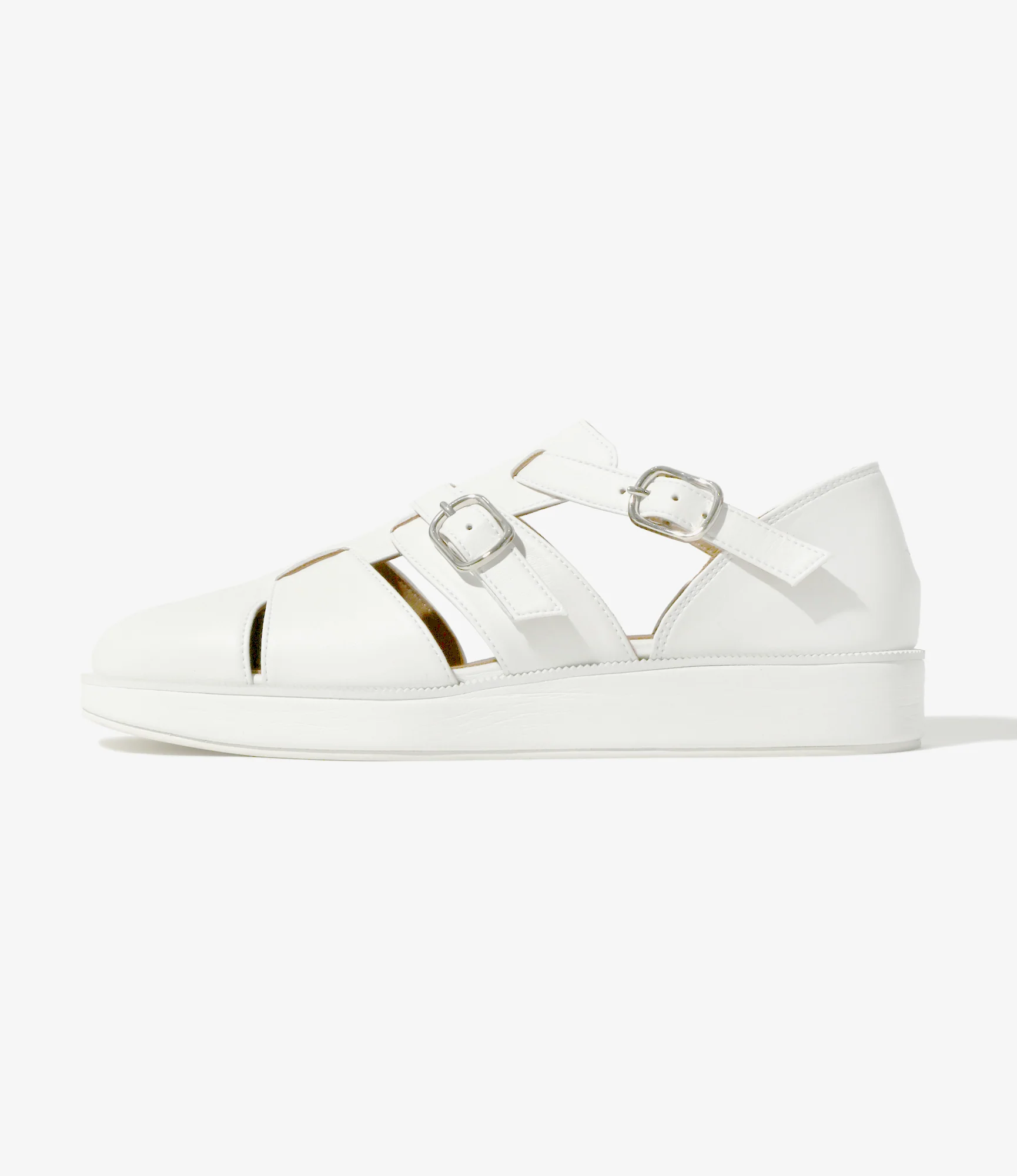 Platform Fisherman Shoes - Off White - Image 4