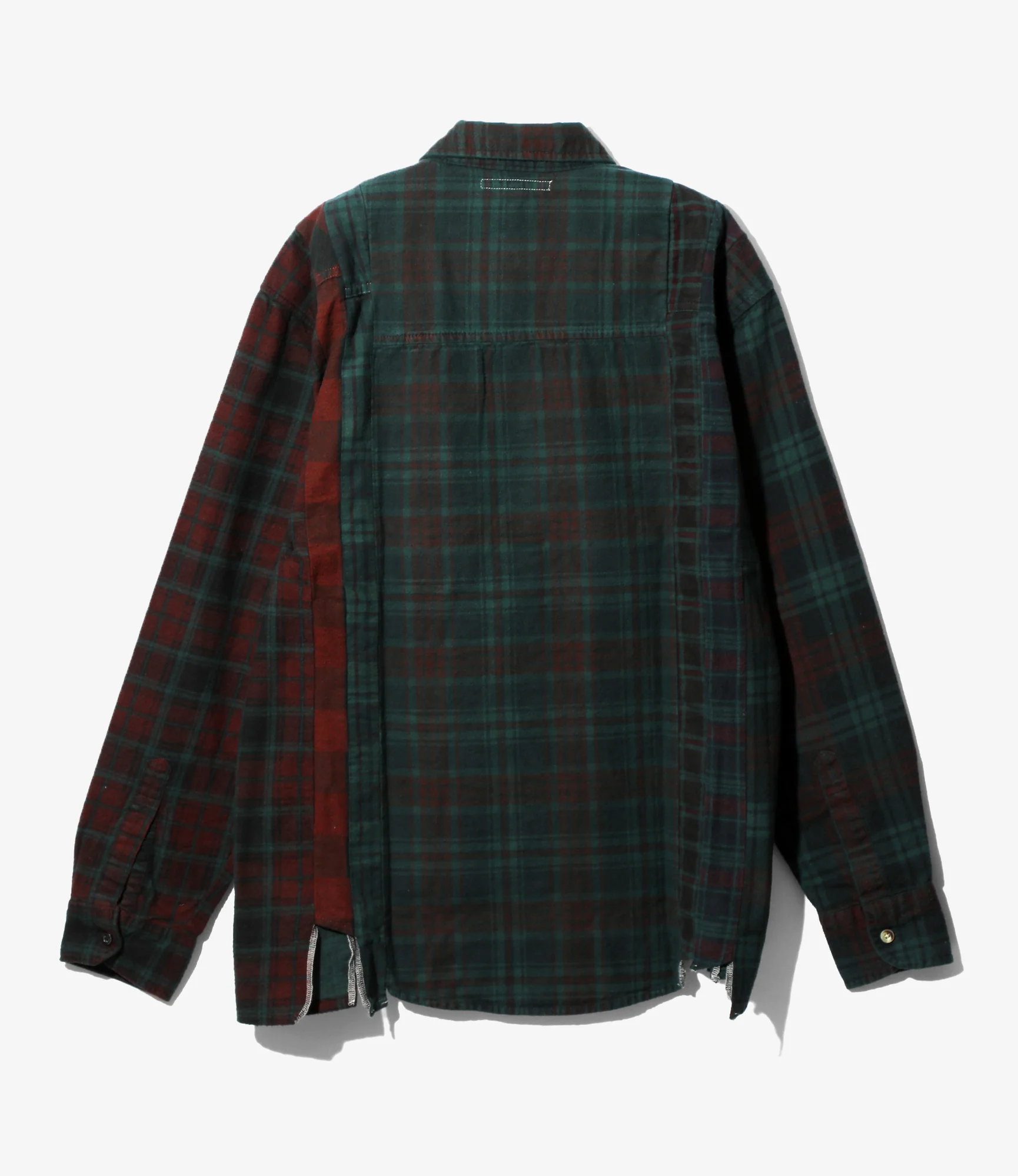 Flannel Shirt -> 7 Cuts Shirt / Over Dye - Dk.Green - Image 3