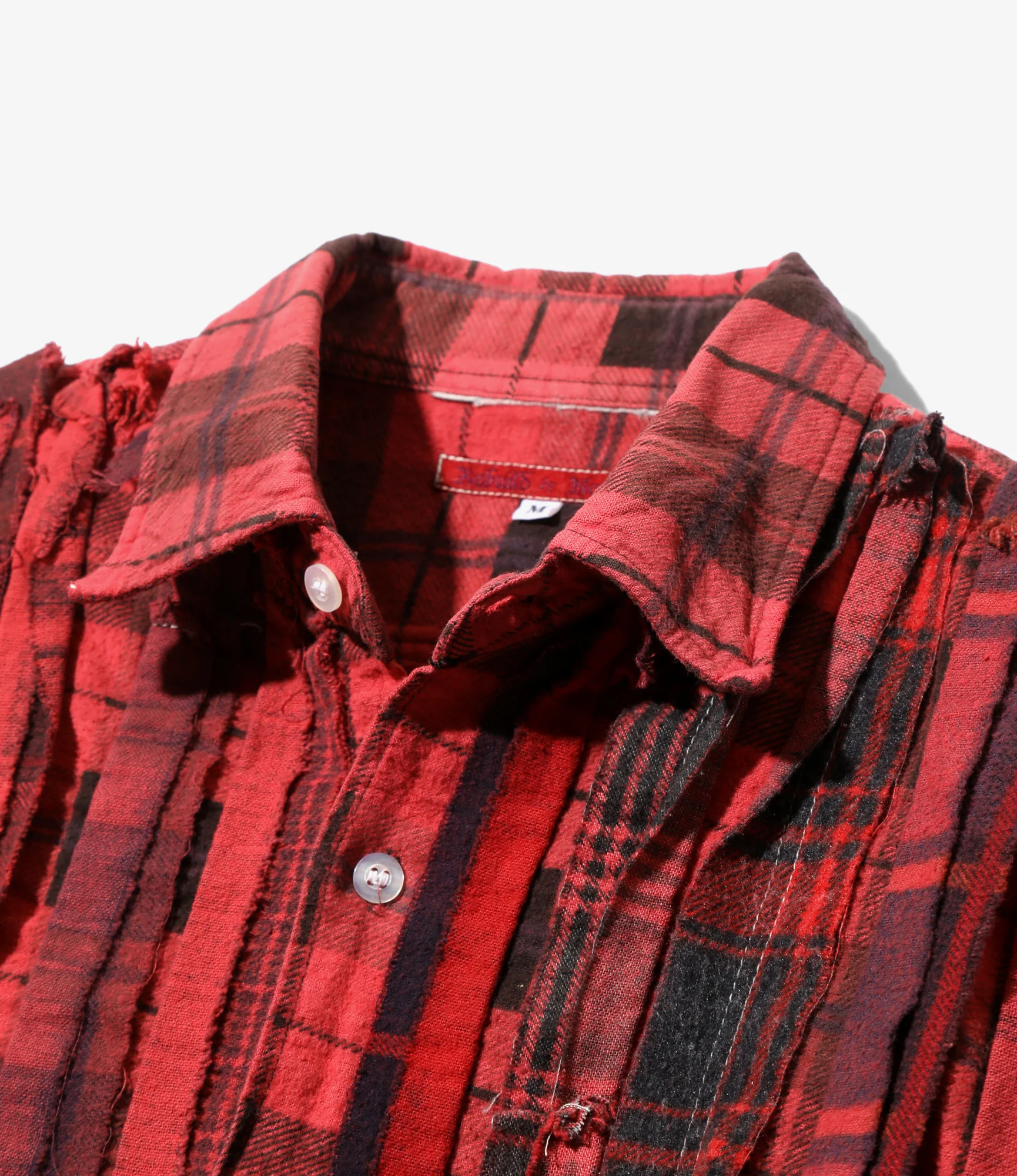 Flannel Shirt -> Ribbon Shirt / Over Dye - Red - Image 2