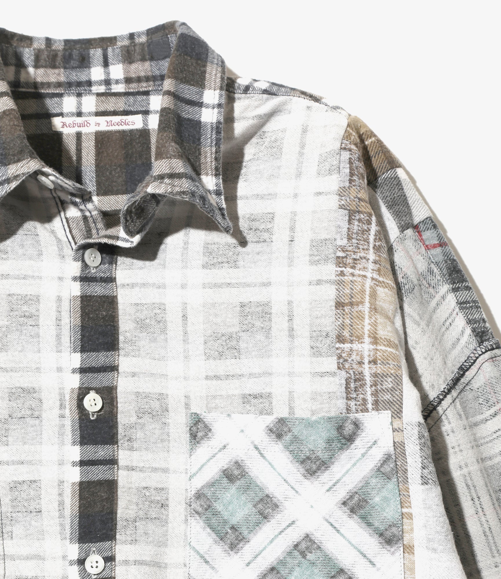 Rebuild Flannel Shirt -> I.O. Flannel Shirt ->7 Cuts Wide Shirt - Assorted - Image 6