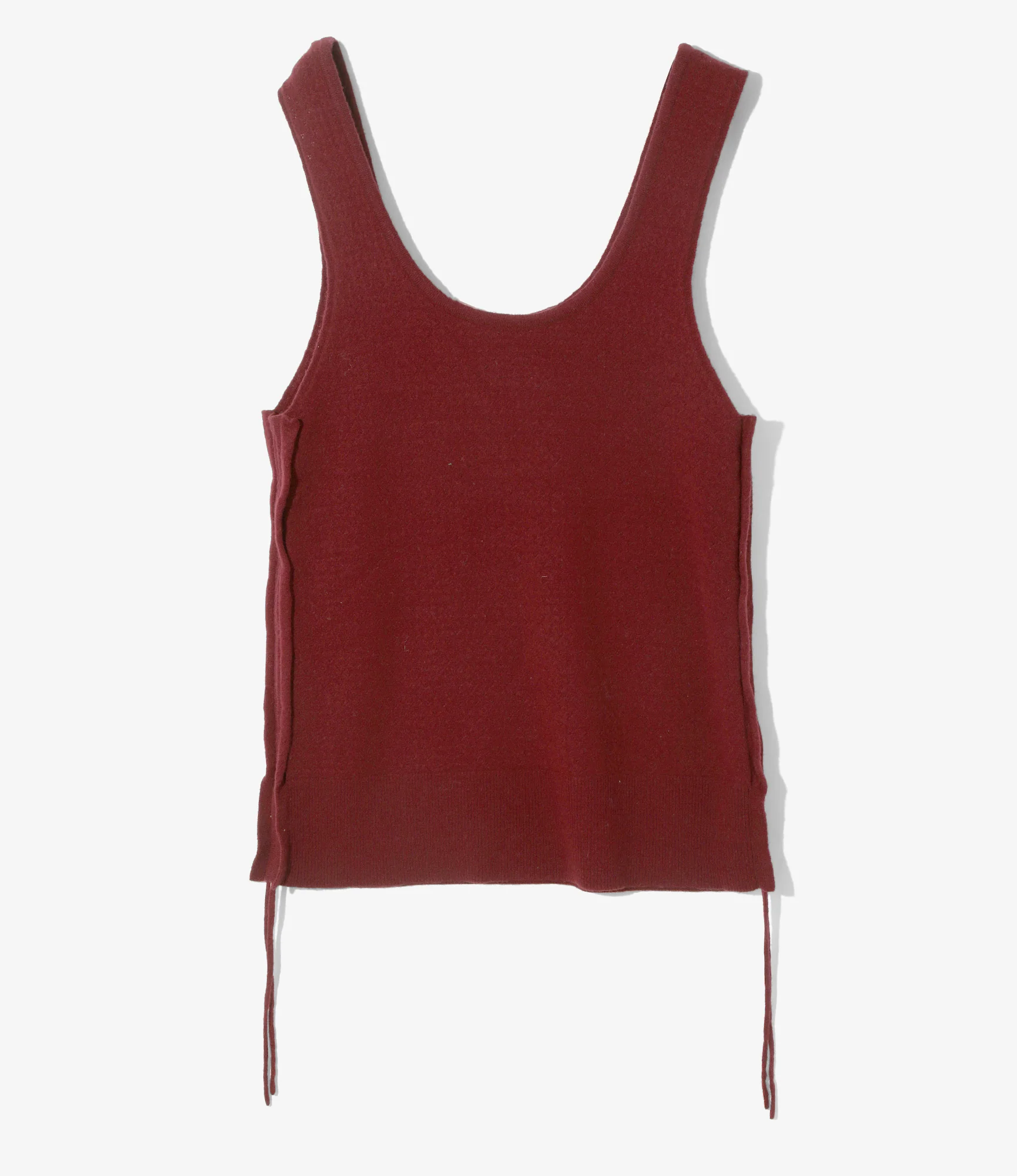 Apron Dress - Burgundy - Boiled Knit - Image 4