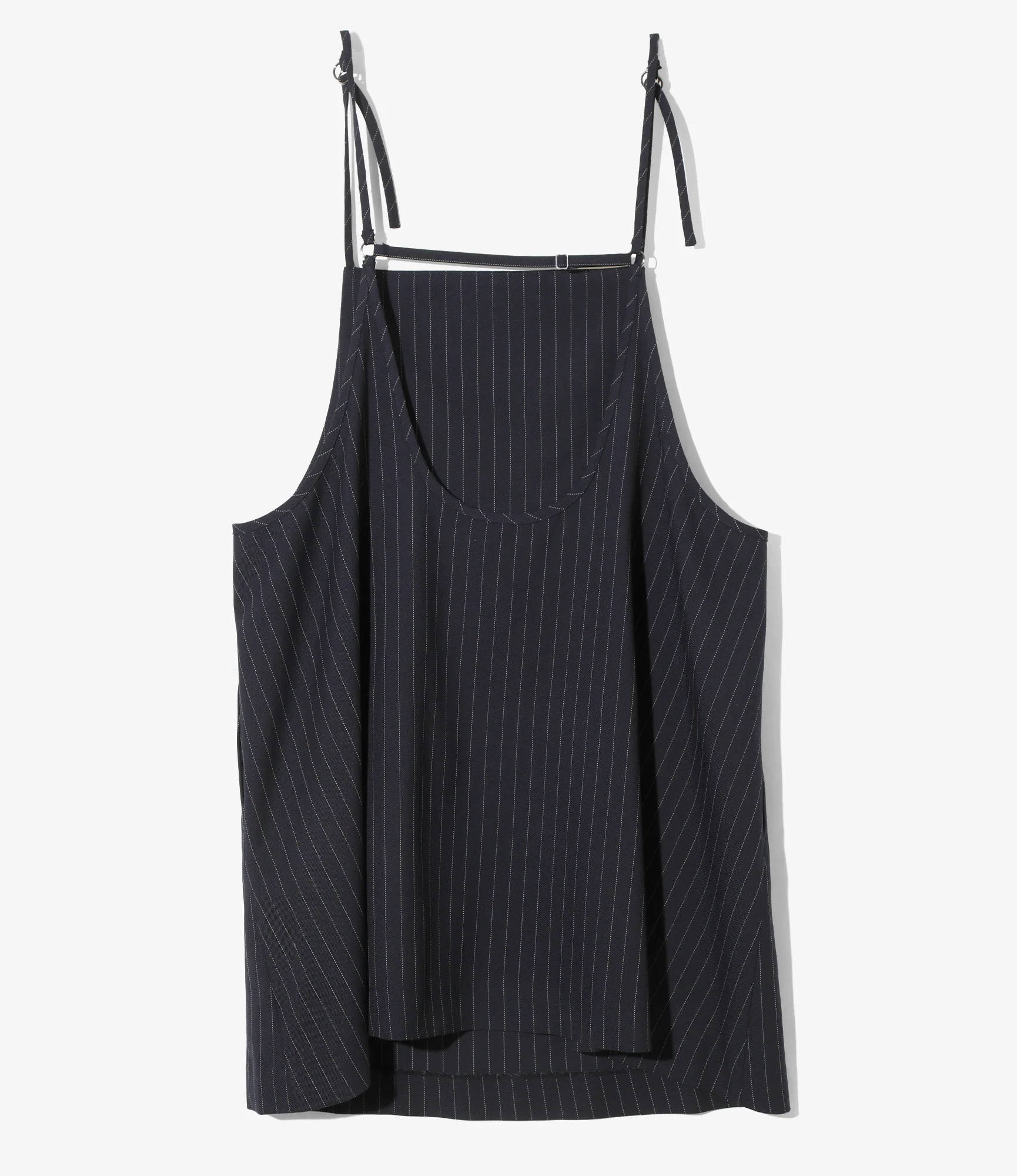 Apron Dress - Navy - Gabardine - Image 3