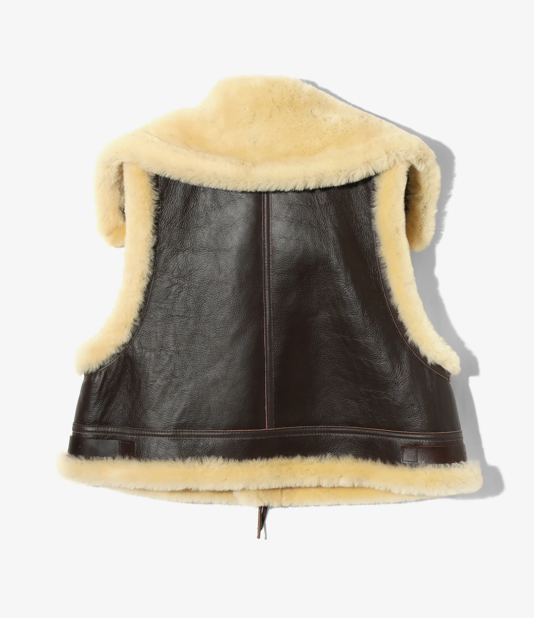B-3 Type Vest - Dk. Brown - NZL Mouton - Image 5
