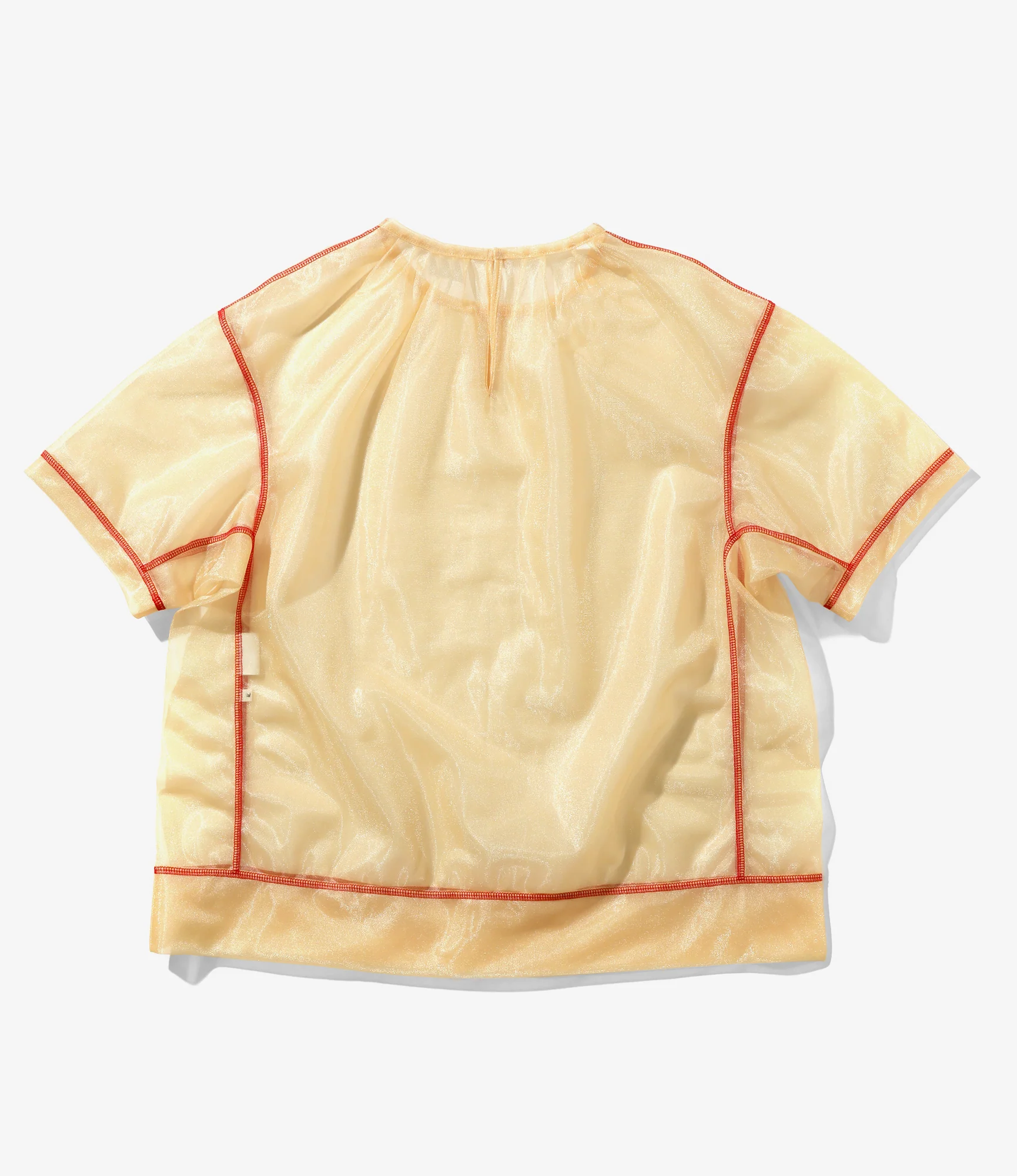 Crew Neck Shirt - Sand - Sheer Tricot - Image 3