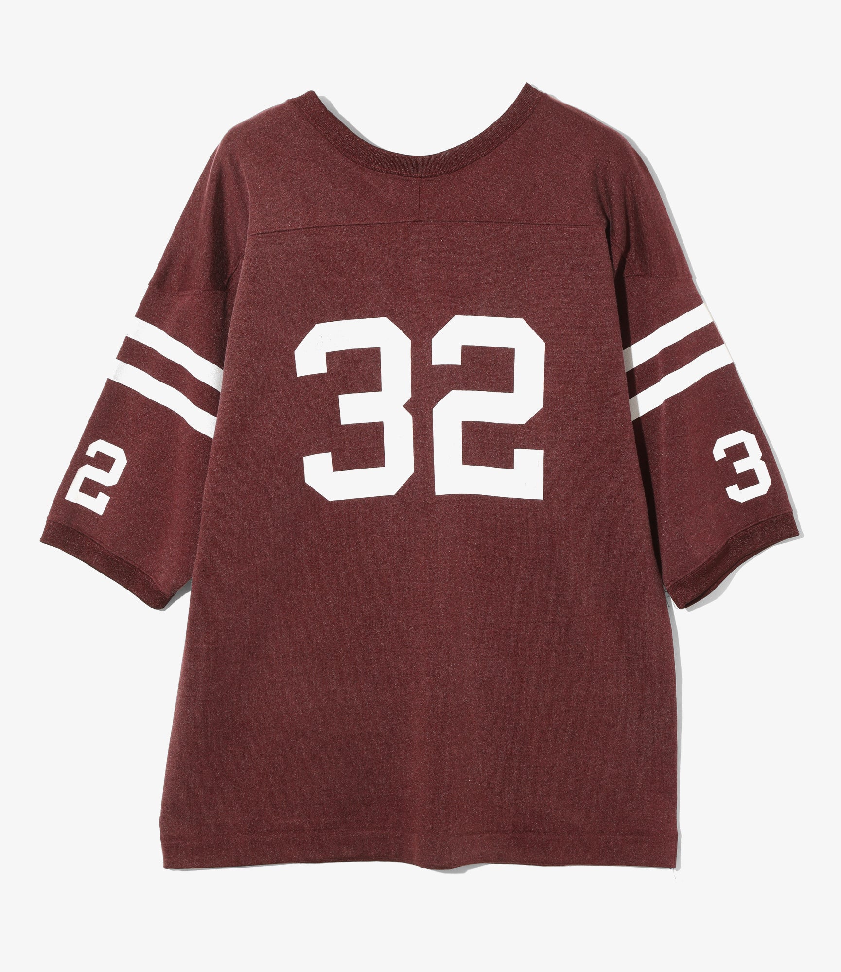 Damaged Football Tee - Burgundy - Image 3