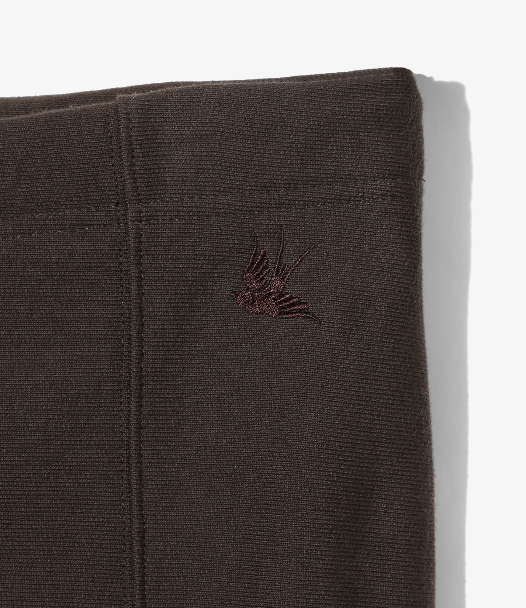 Deep Slit Skirt - Dk. Brown - French Terry - Image 2