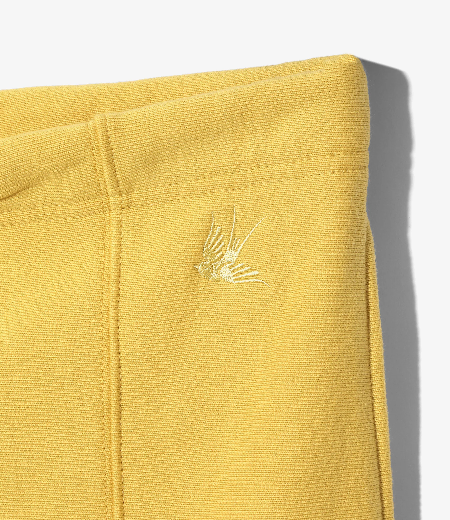 Deep Slit Skirt - Yellow - French Terry - Image 2