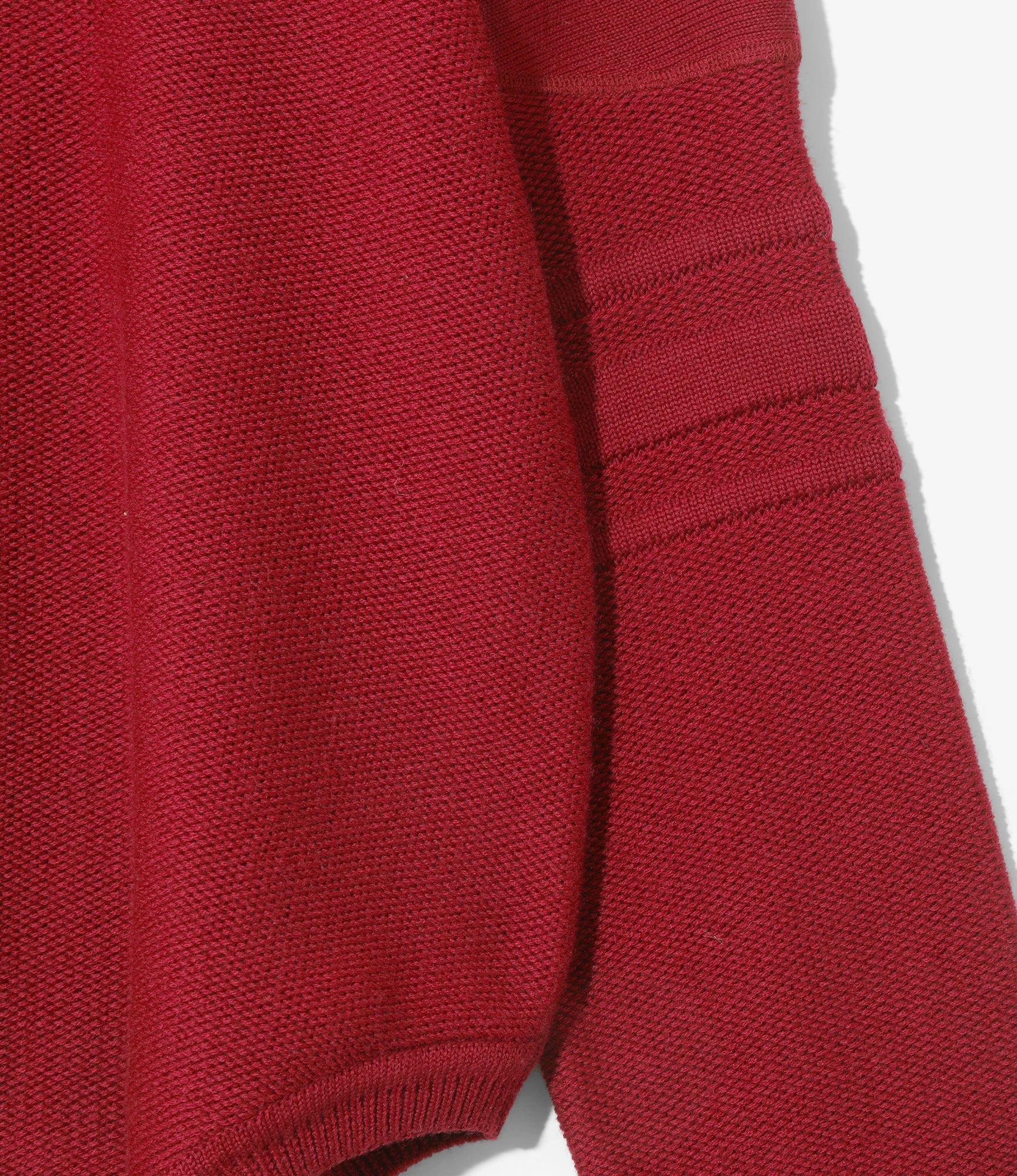 Embossed Bodysuit Sweater - Red - Image 3