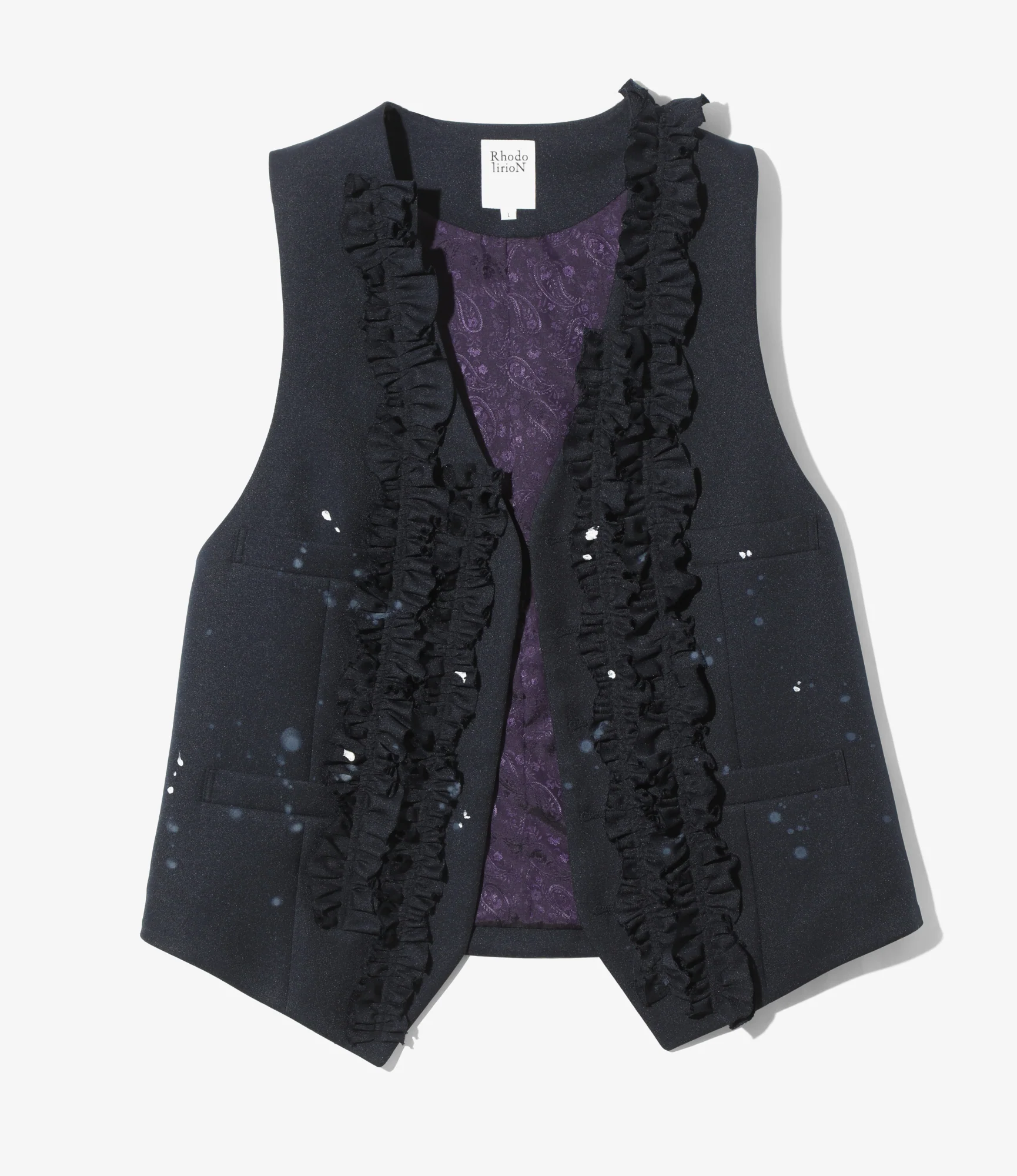 Frill Vest - Twill Paint