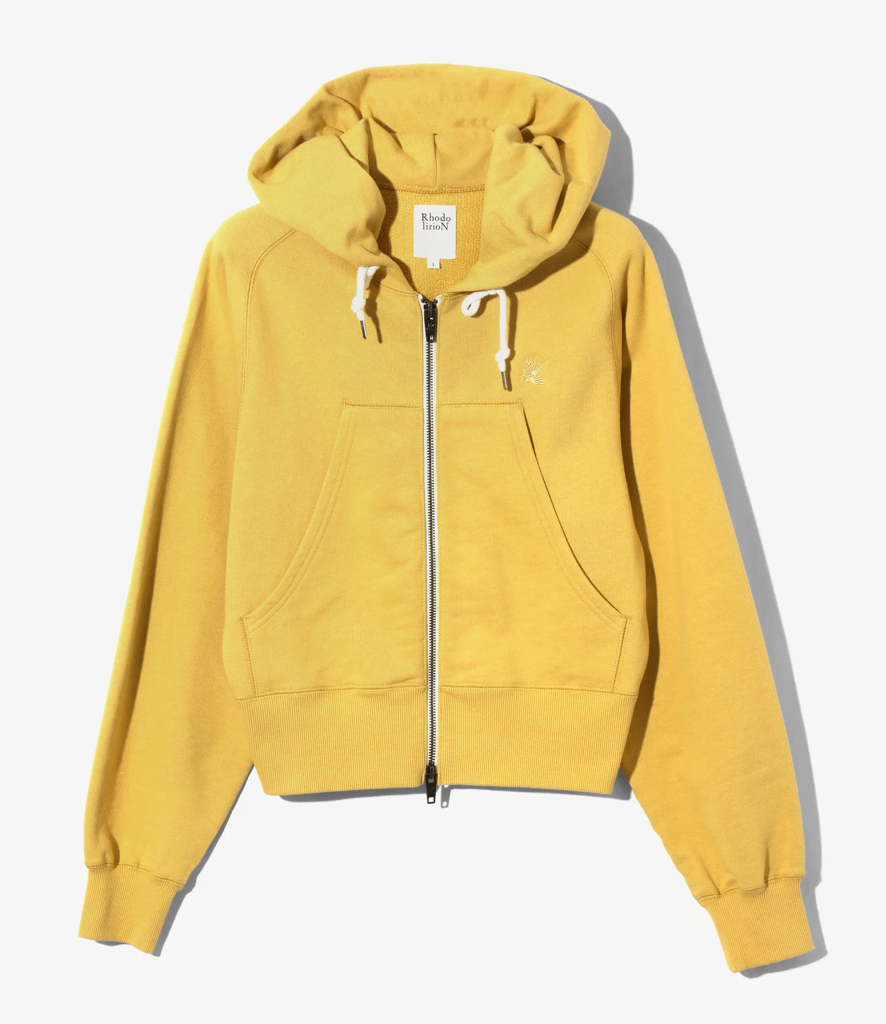 Hoody Sweatshirt - Yellow - French Terry