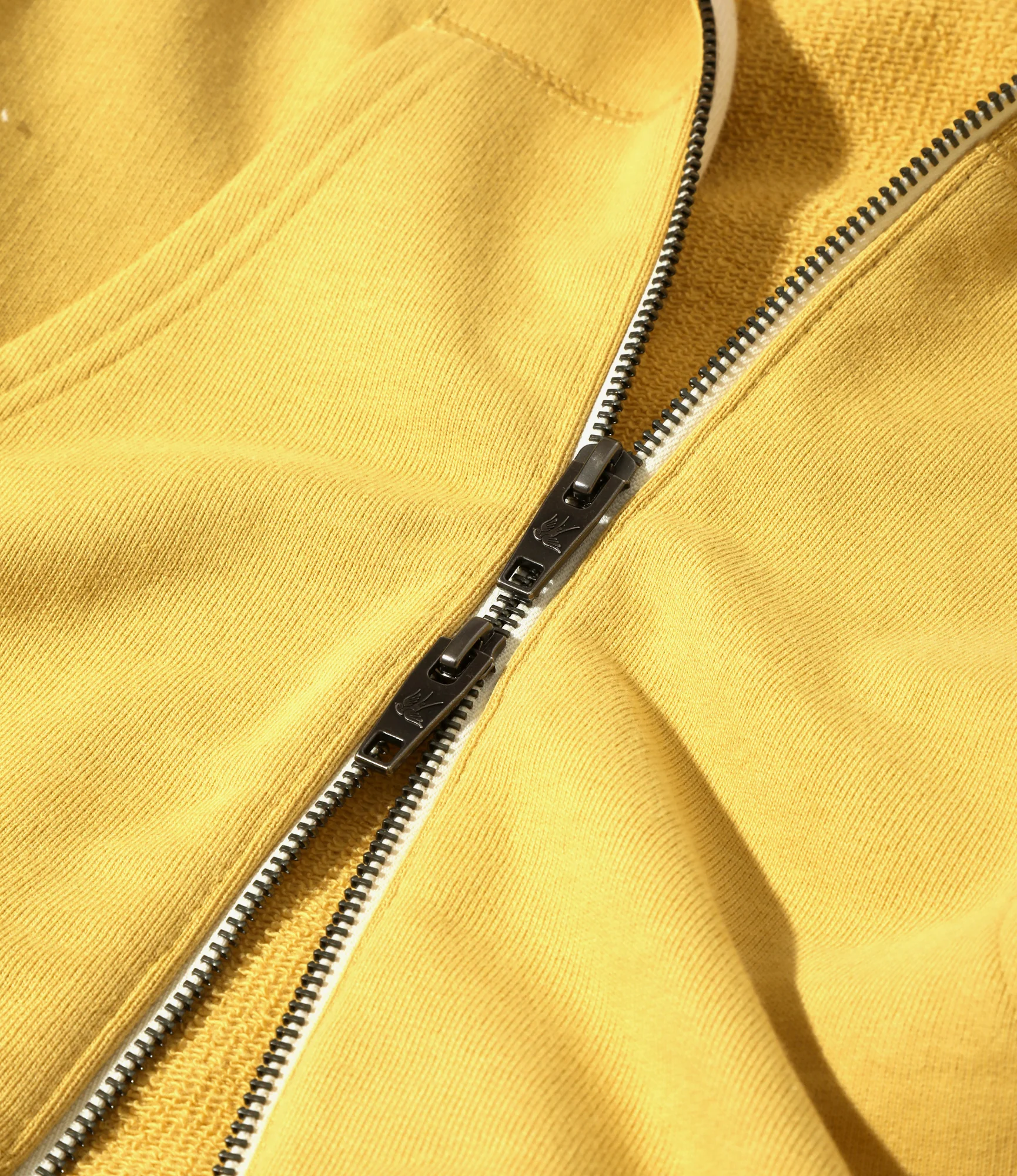 Hoody Sweatshirt - Yellow - French Terry - Image 3