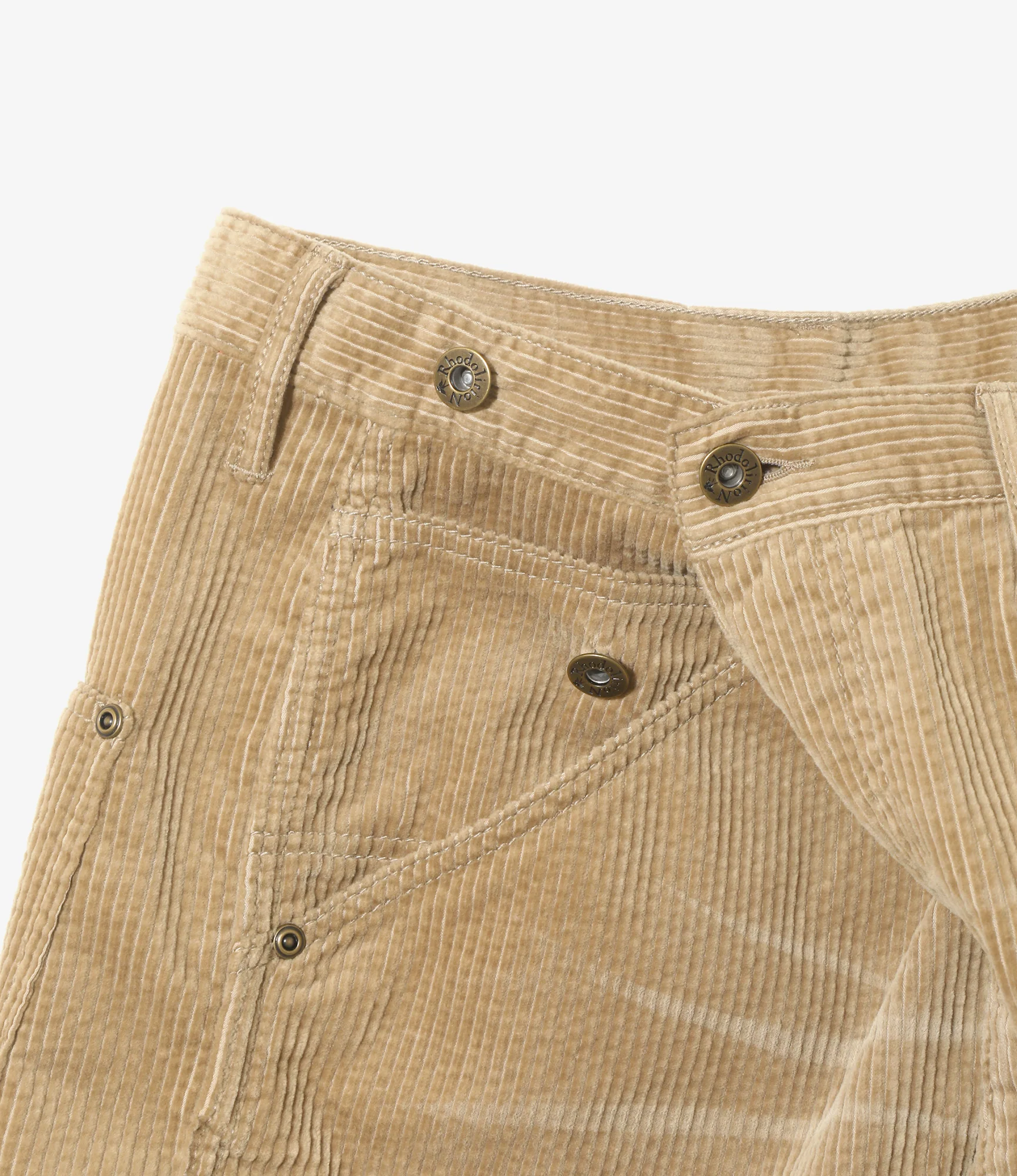 Painter Huge Shorts - Khaki - Corduroy - Image 2