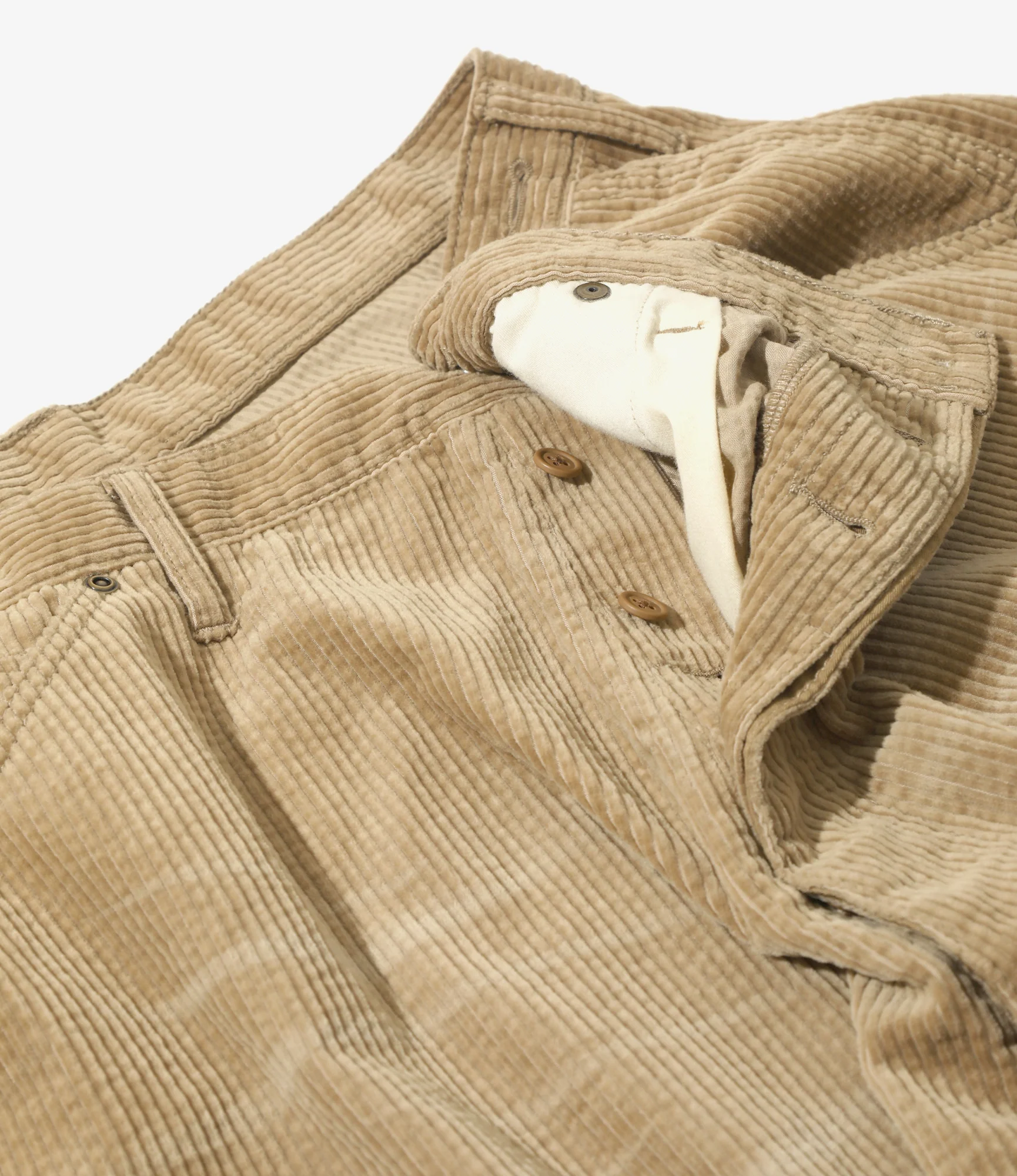 Painter Huge Shorts - Khaki - Corduroy - Image 3