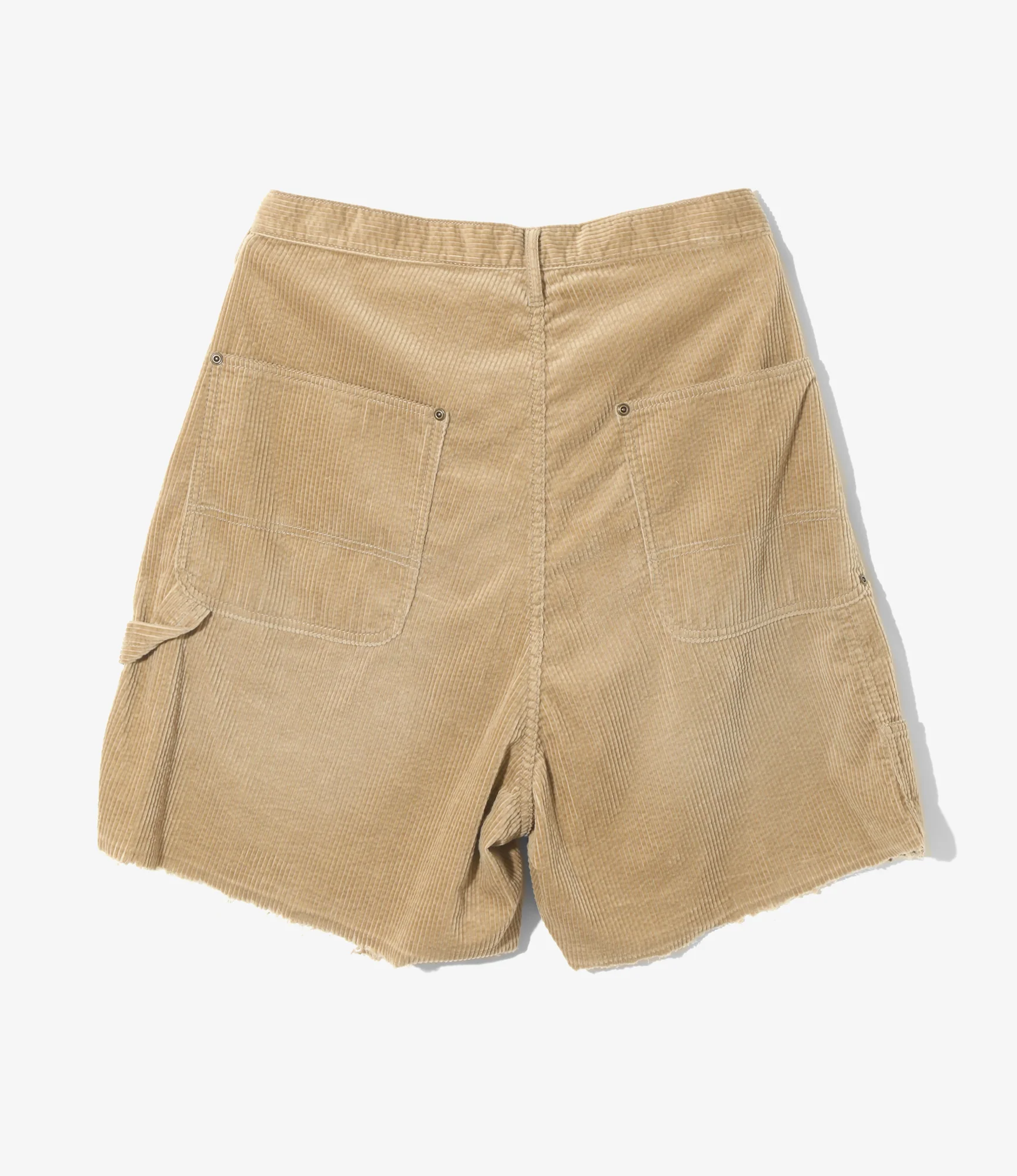 Painter Huge Shorts - Khaki - Corduroy - Image 5