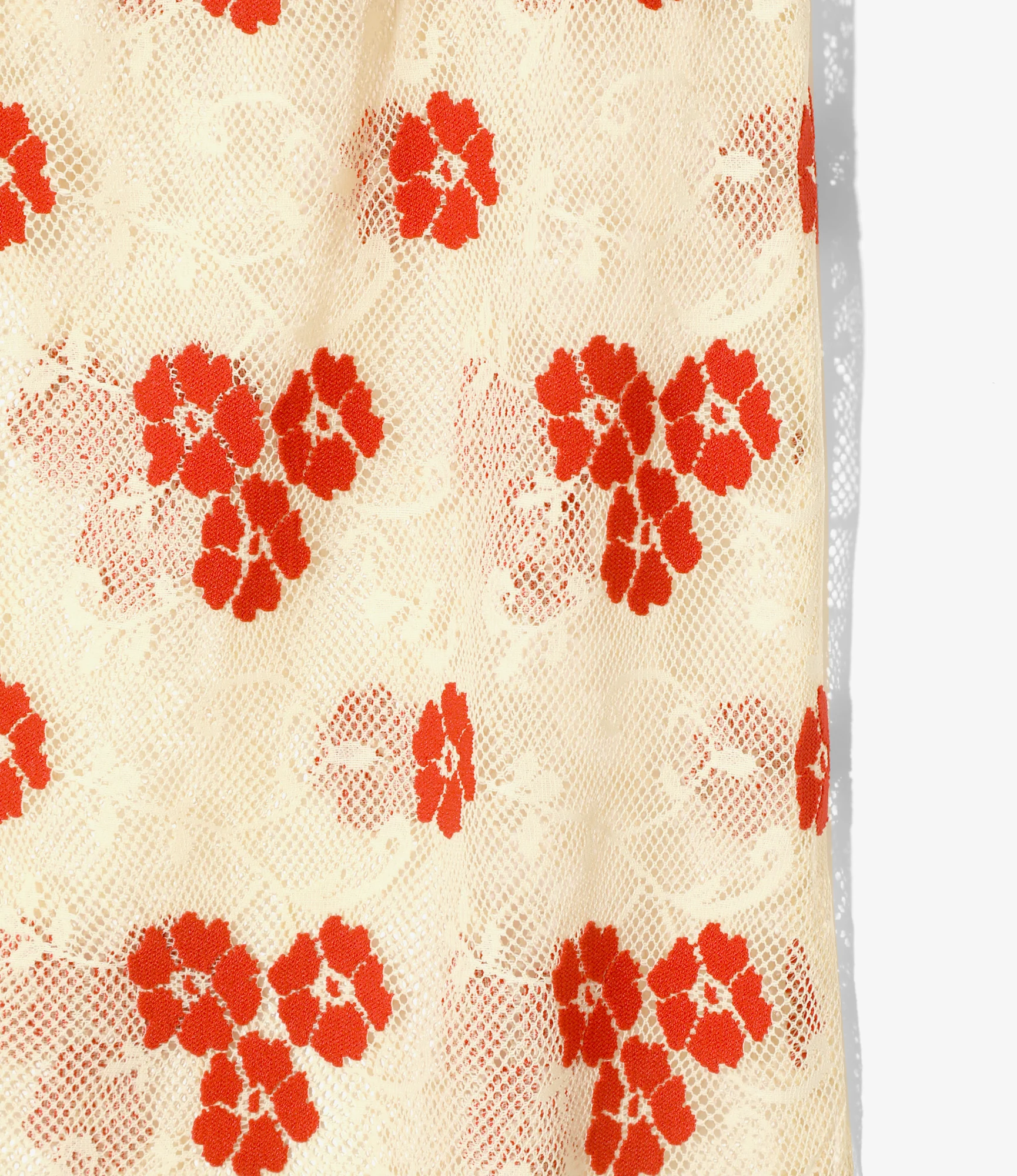 Pencil Skirt - Ivory - Flower Lace - Image 2