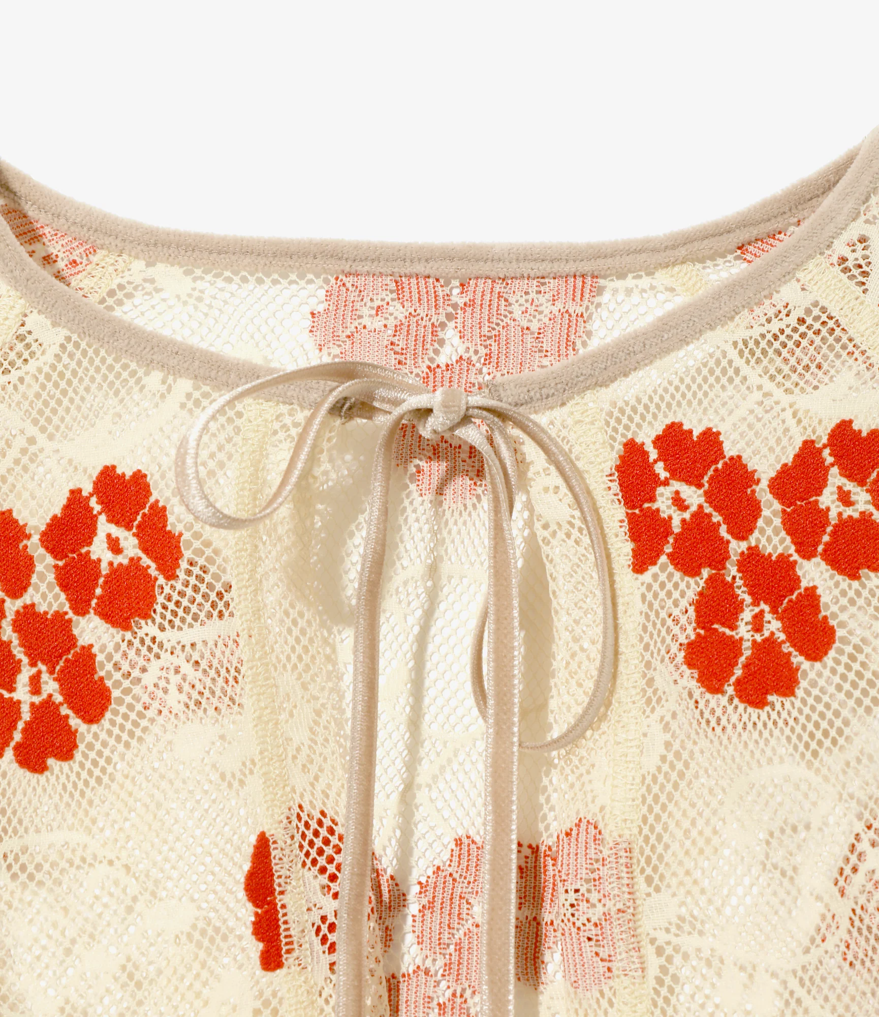 Spencer Bolero - Ivory - Flower Lace - Image 2