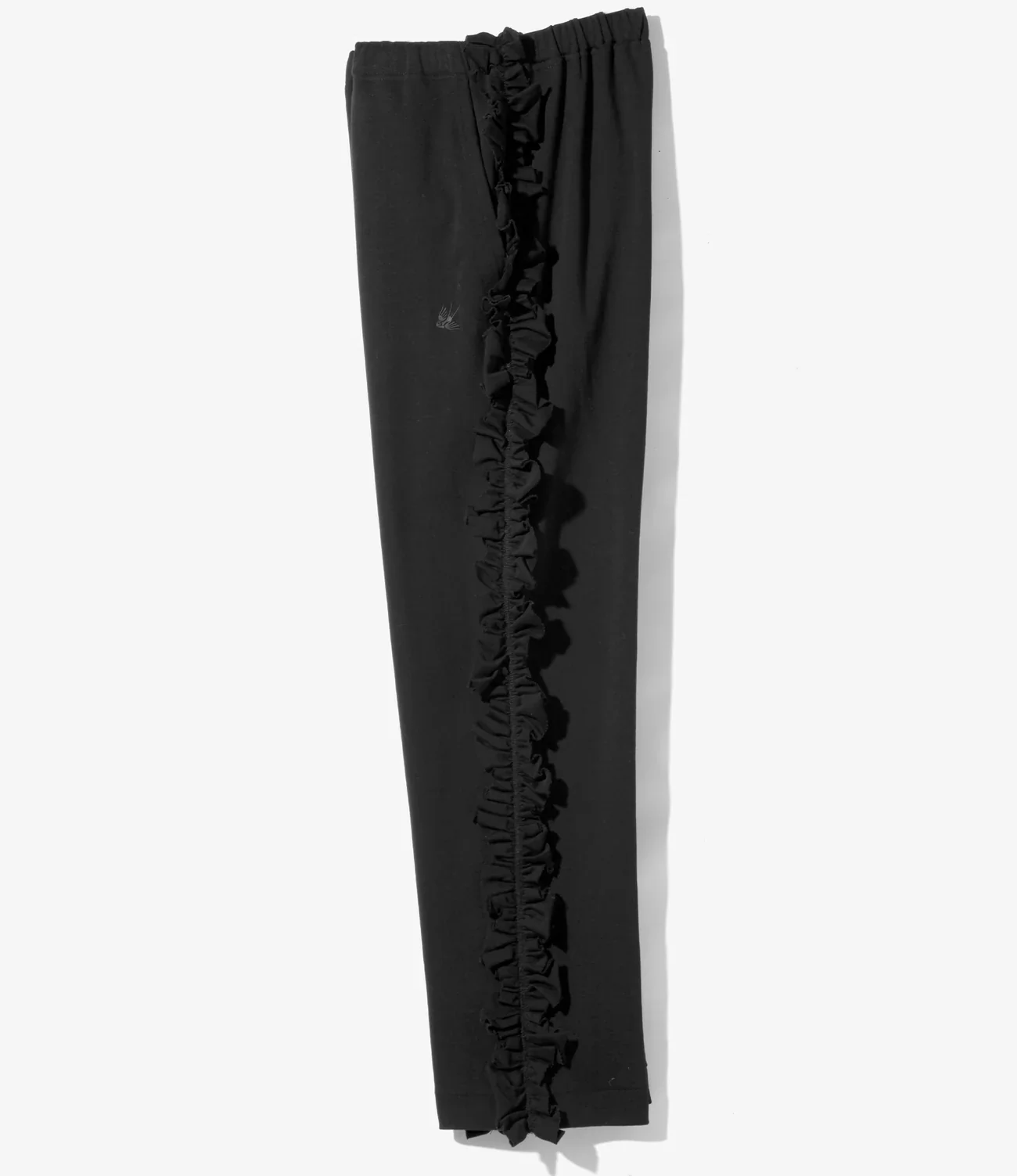 Swallow Frill Side Pants - Black - Image 5