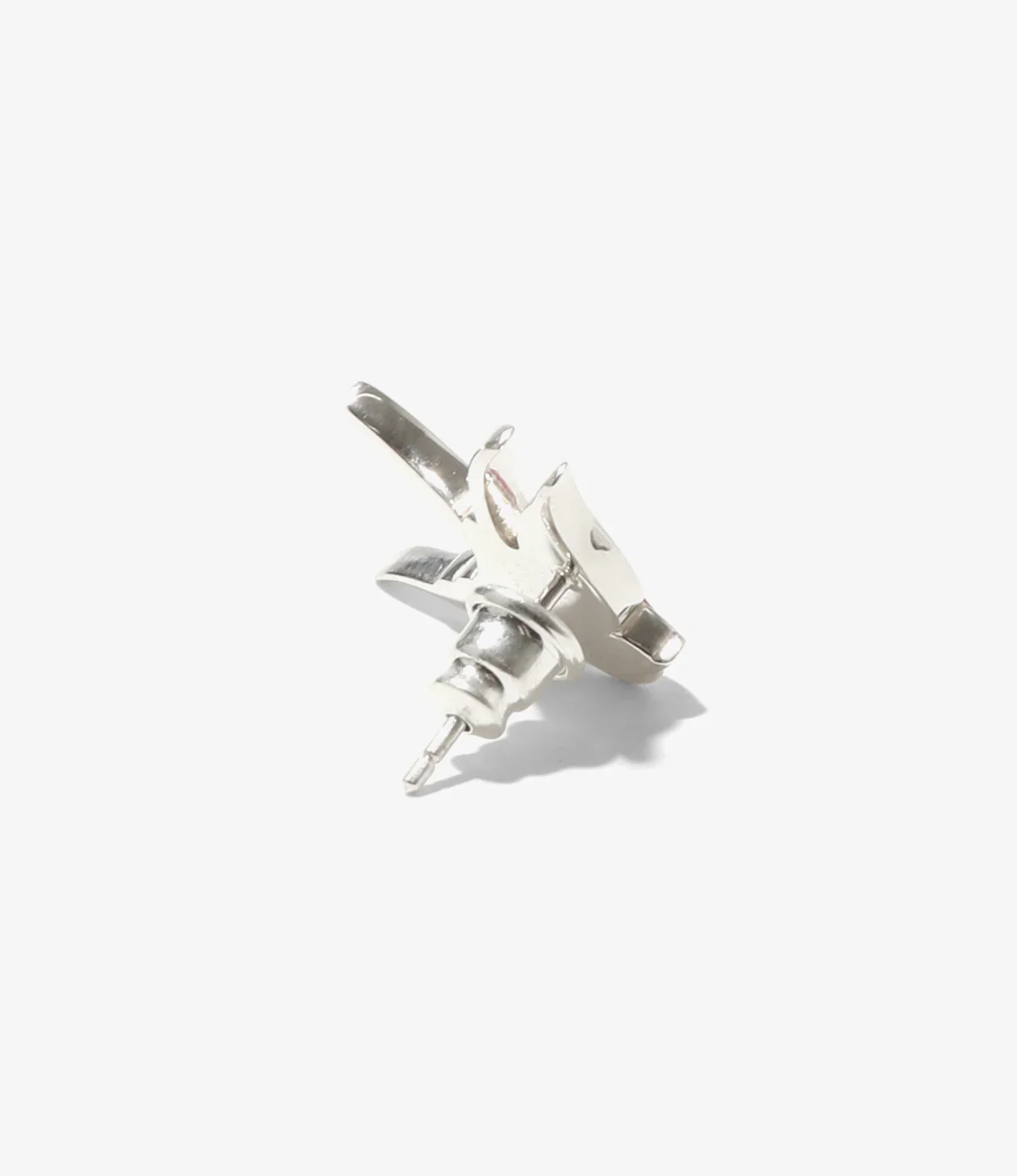Swallow Motif One Ear Earring - Red - Image 3