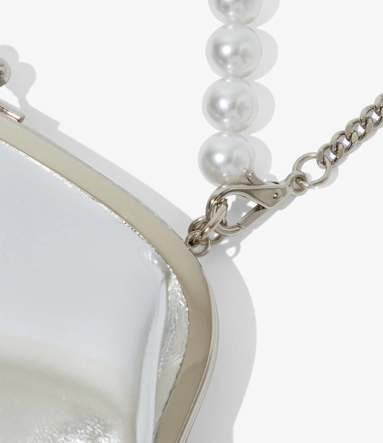 Two-way GAMAGUCHI Bag - Silver - Image 3
