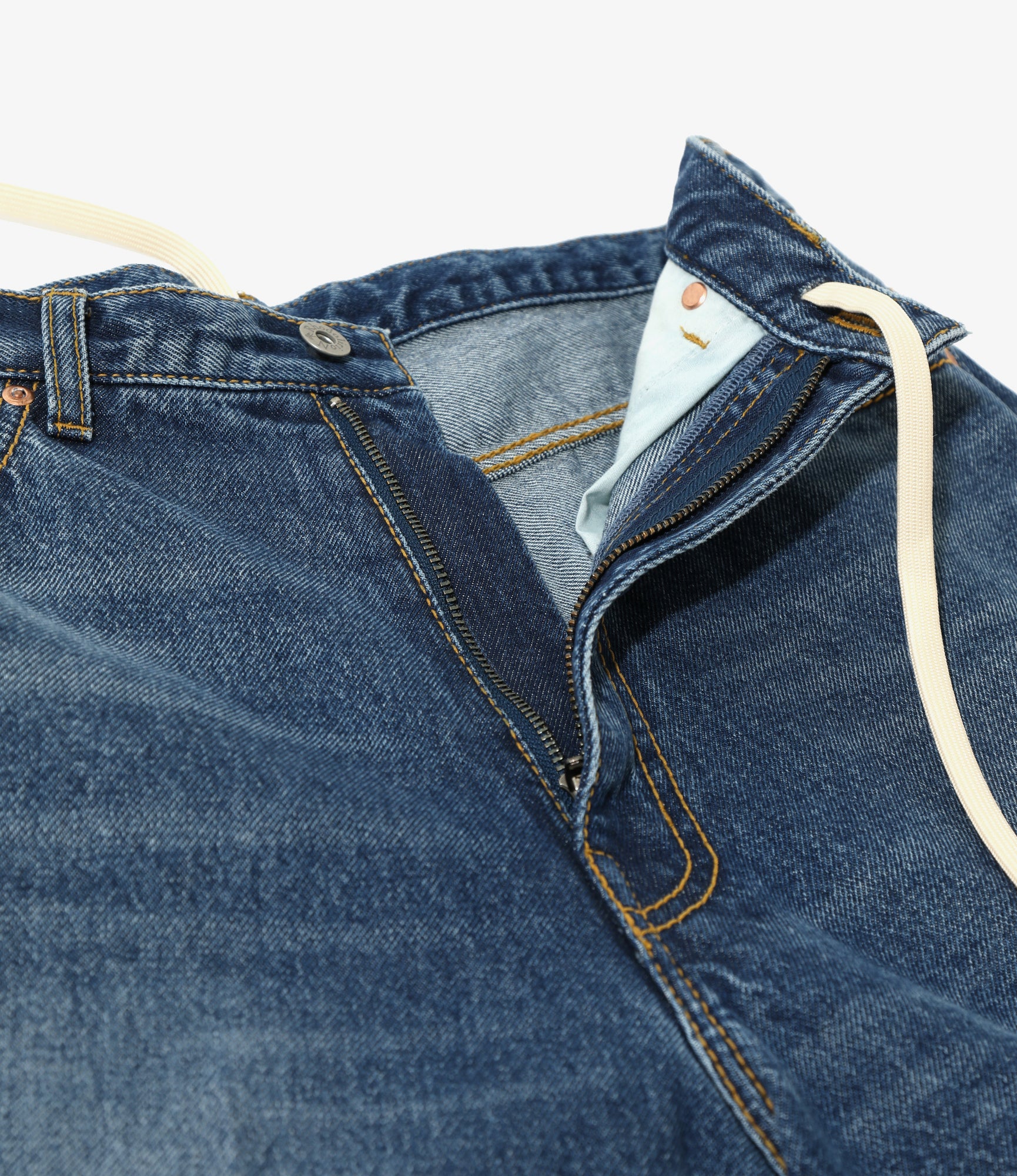Women's 90's Loose Straight Pant - Indigo - Denim - Image 4
