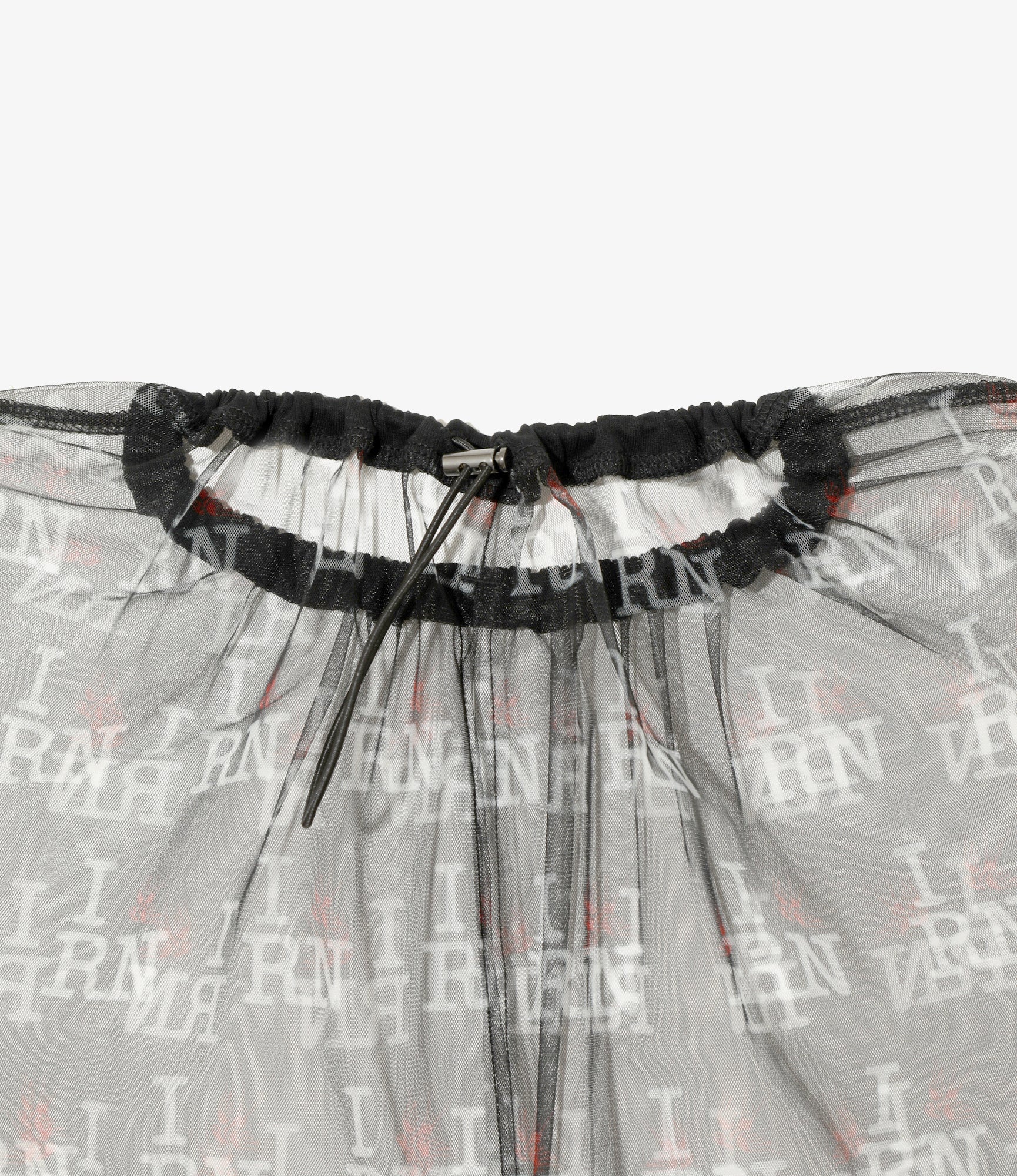 Women's Crew Neck Shirt - Black - Original Printed Tulle - Image 2