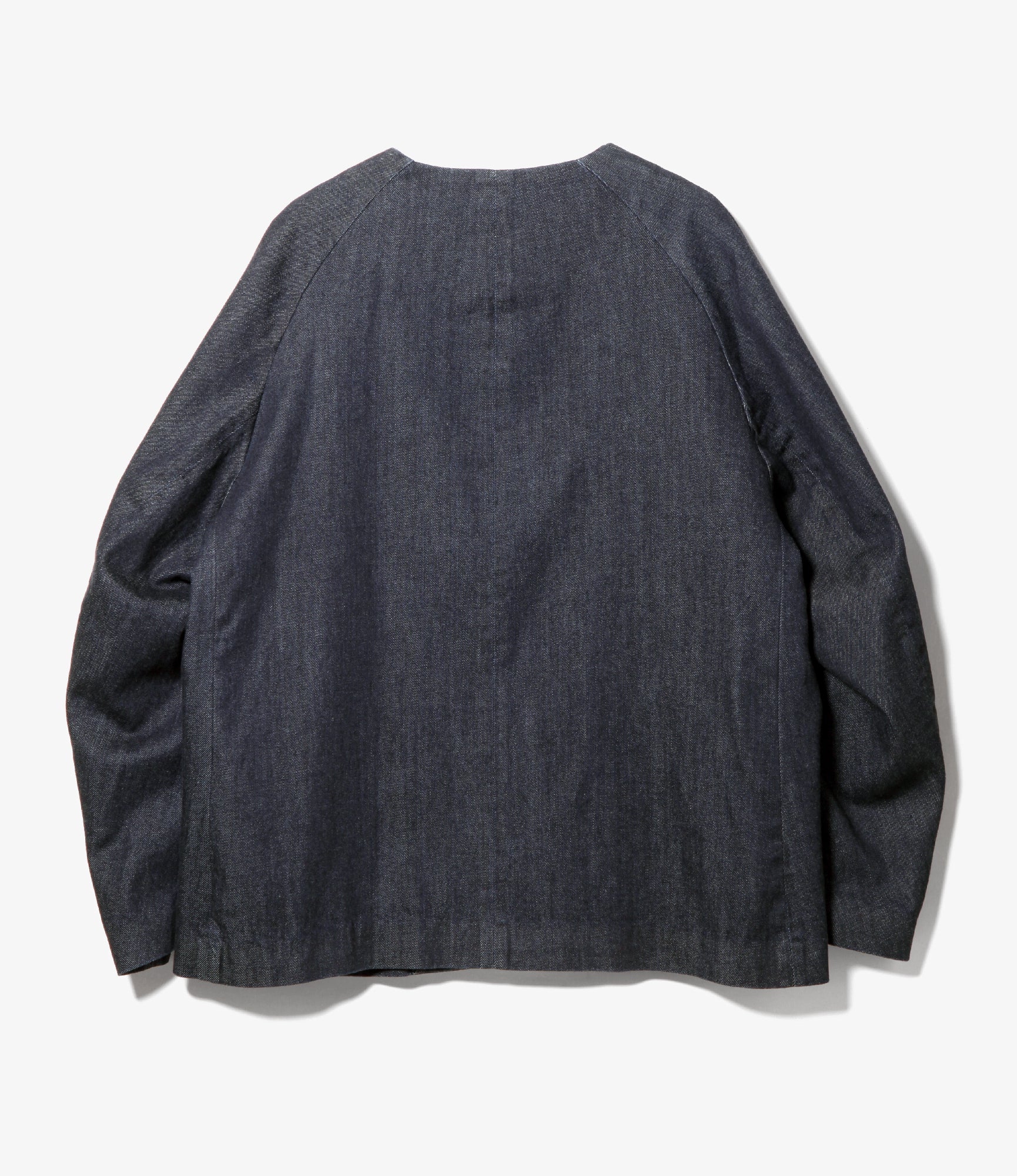 Women's Frill Pockets Coveralls - Indigo - Denim - Image 4