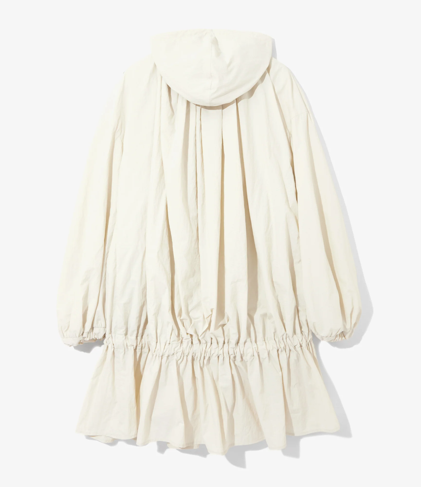 Women's Hooded Zip Coat - Natural - Image 5