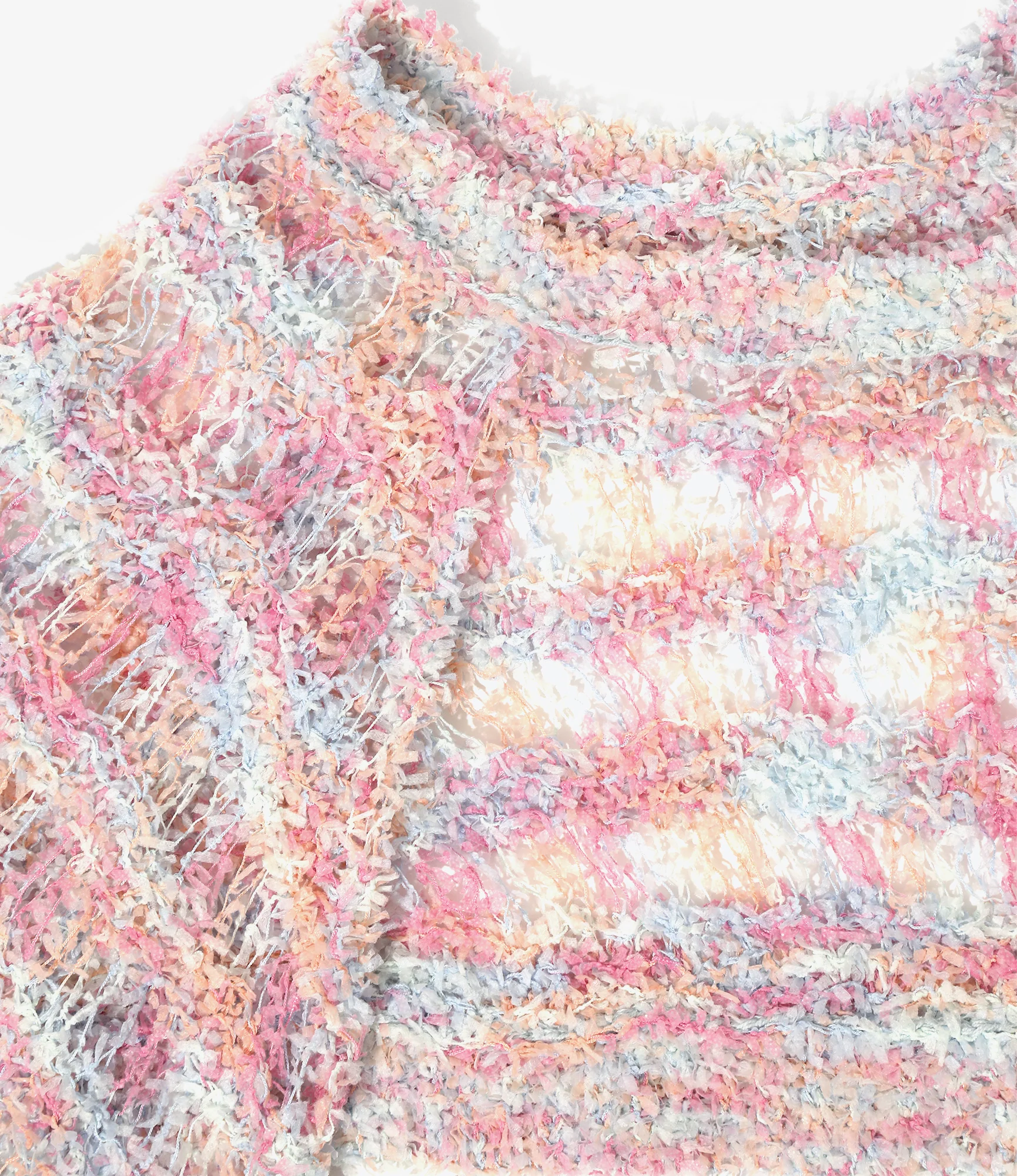 Women's Knit Bolero - Lt. Blue - Fancy Yarn - Image 2