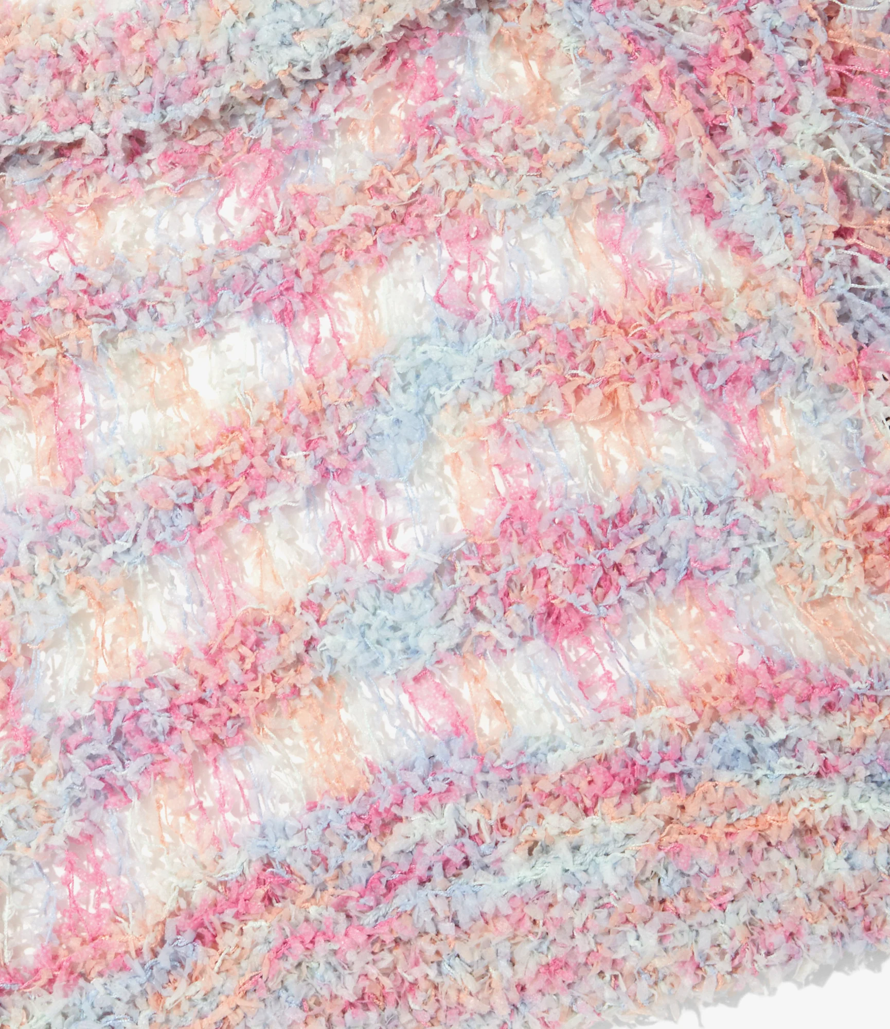 Women's Knit Vest - Lt. Blue - Fancy Yarn - Image 3