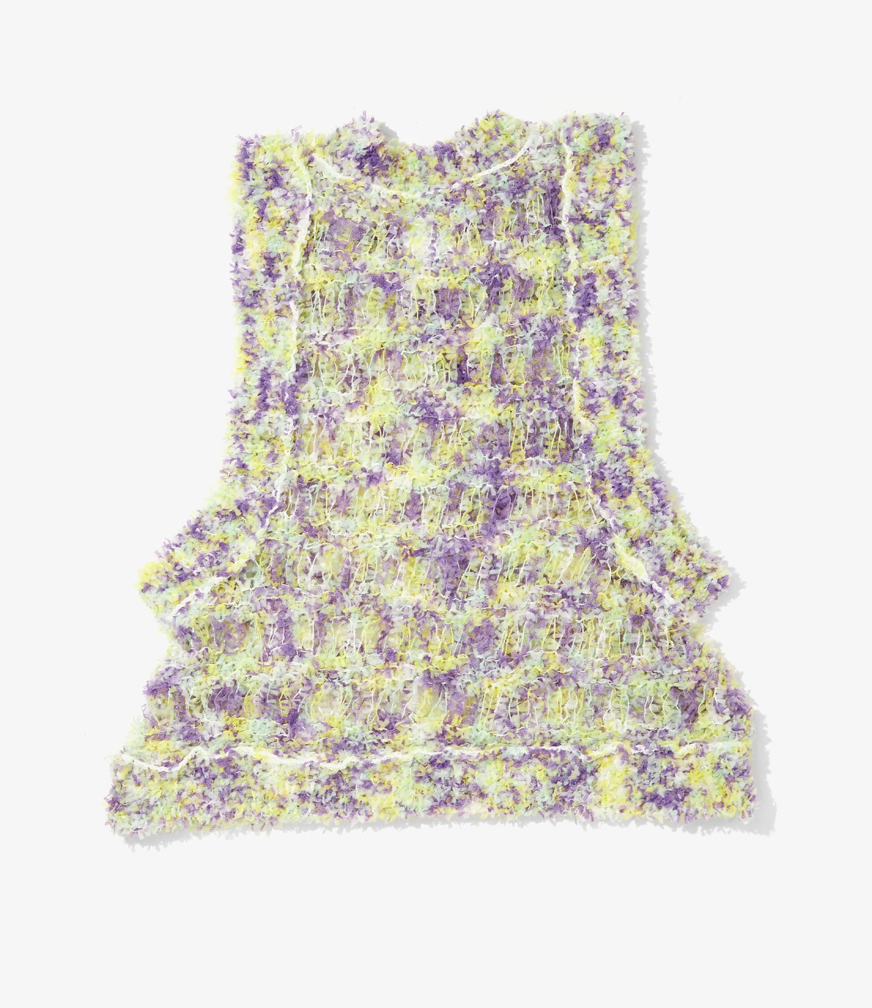 Women's Knit Vest - Purple - Fancy Yarn - Image 4