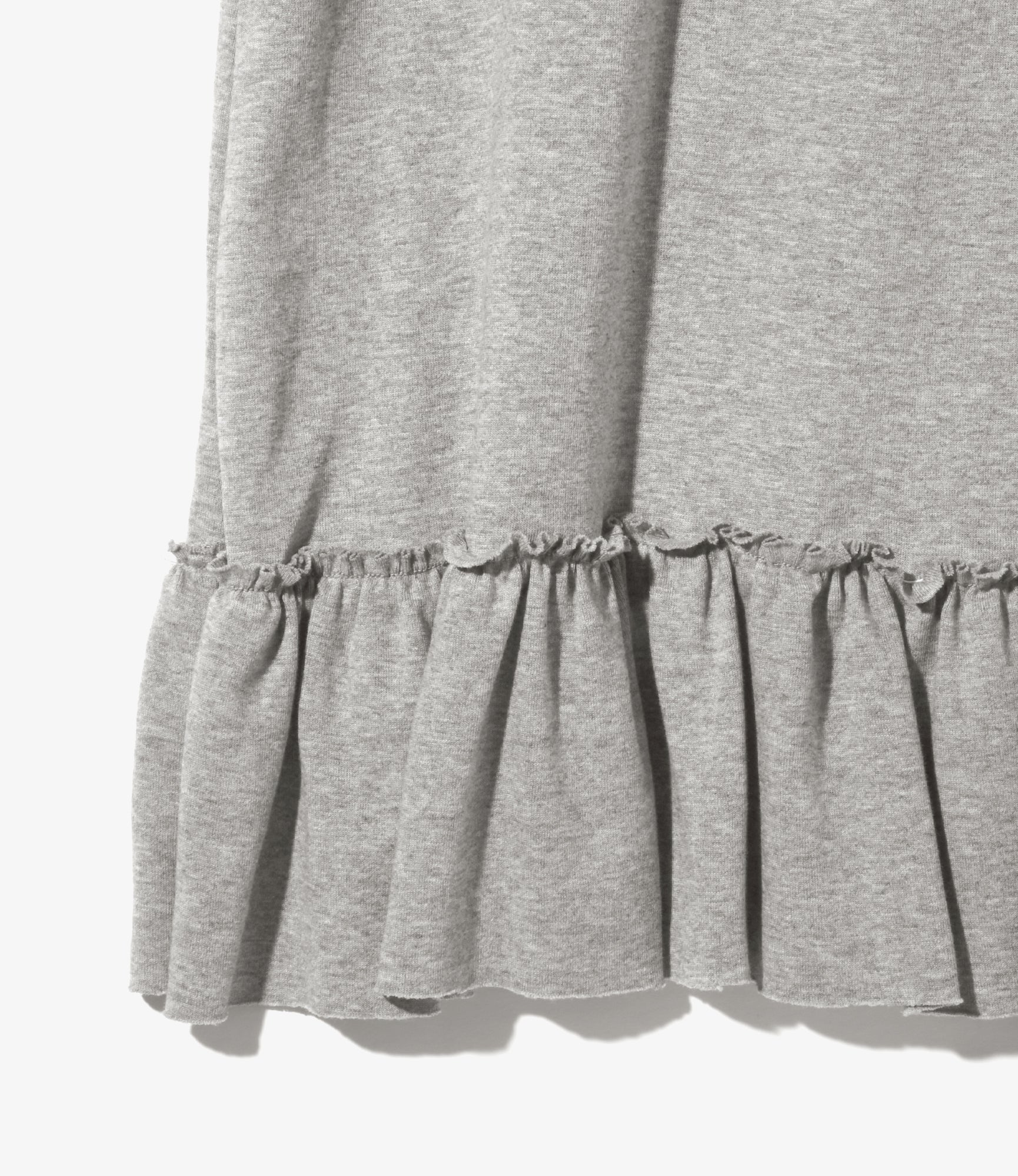 Women's Ribbed Frill Tank Top - H.Grey - Image 4
