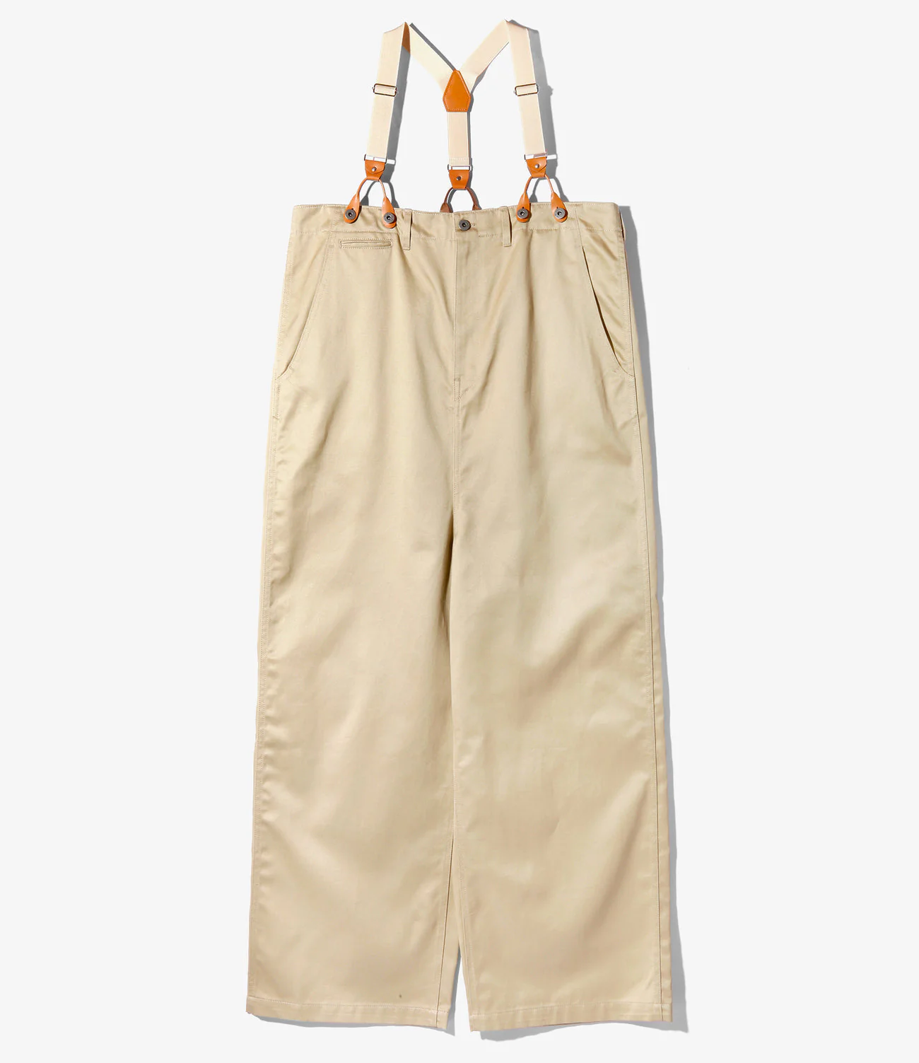 Suspender Pants - Khaki - Chino Cloth