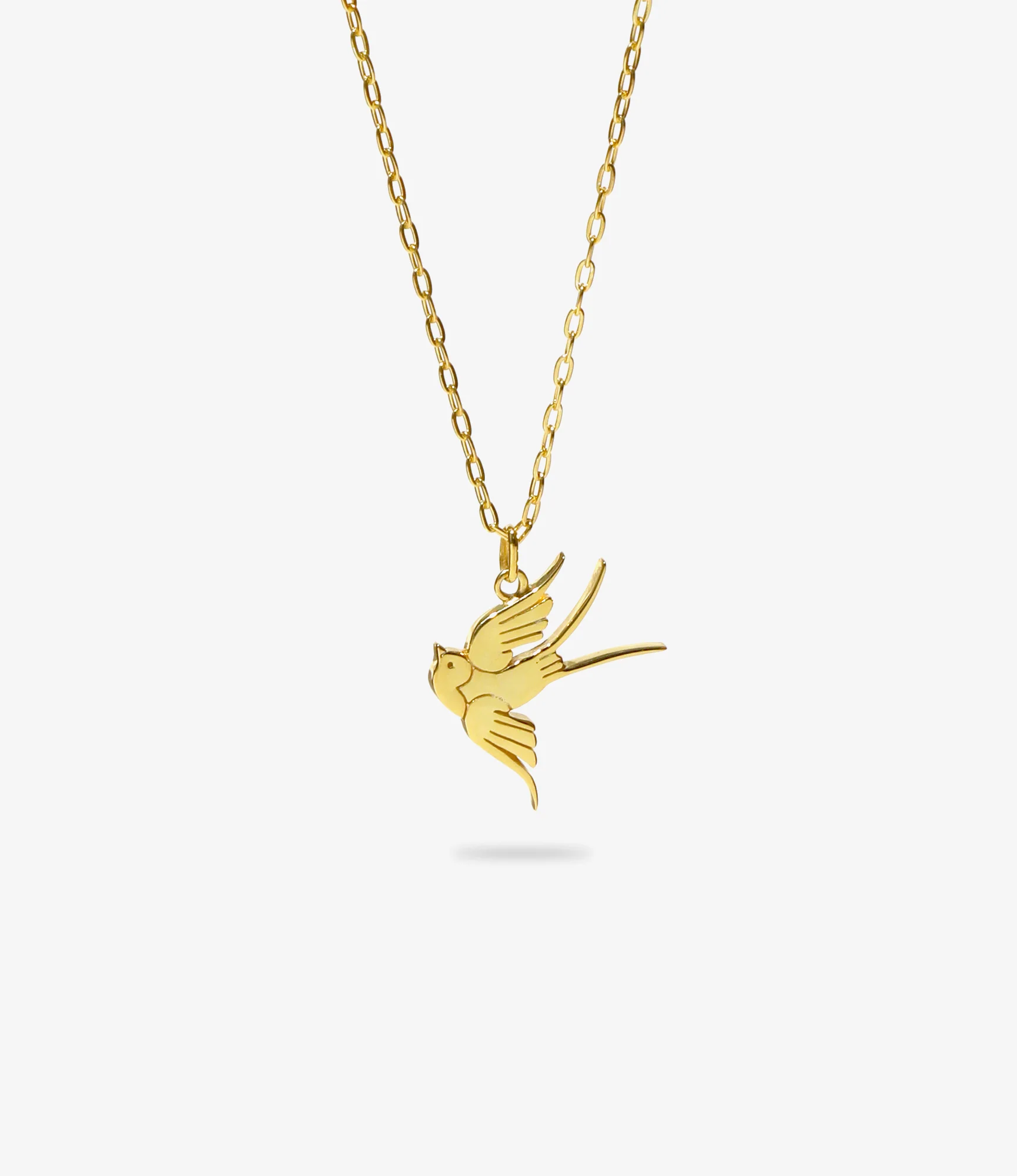 Women's Swallow Pendant - Gold - Gold Plate