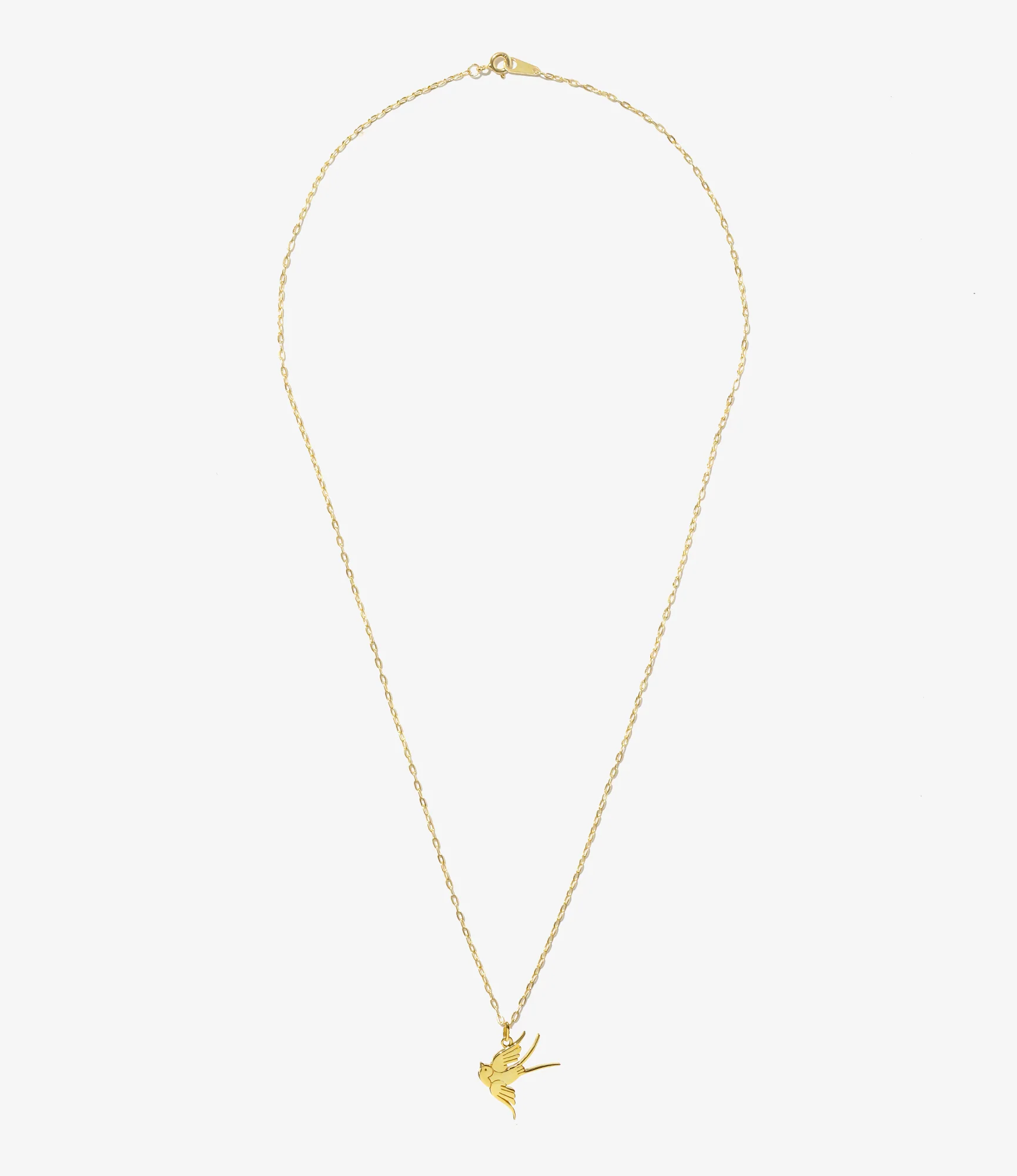 Women's Swallow Pendant - Gold - Gold Plate - Image 2