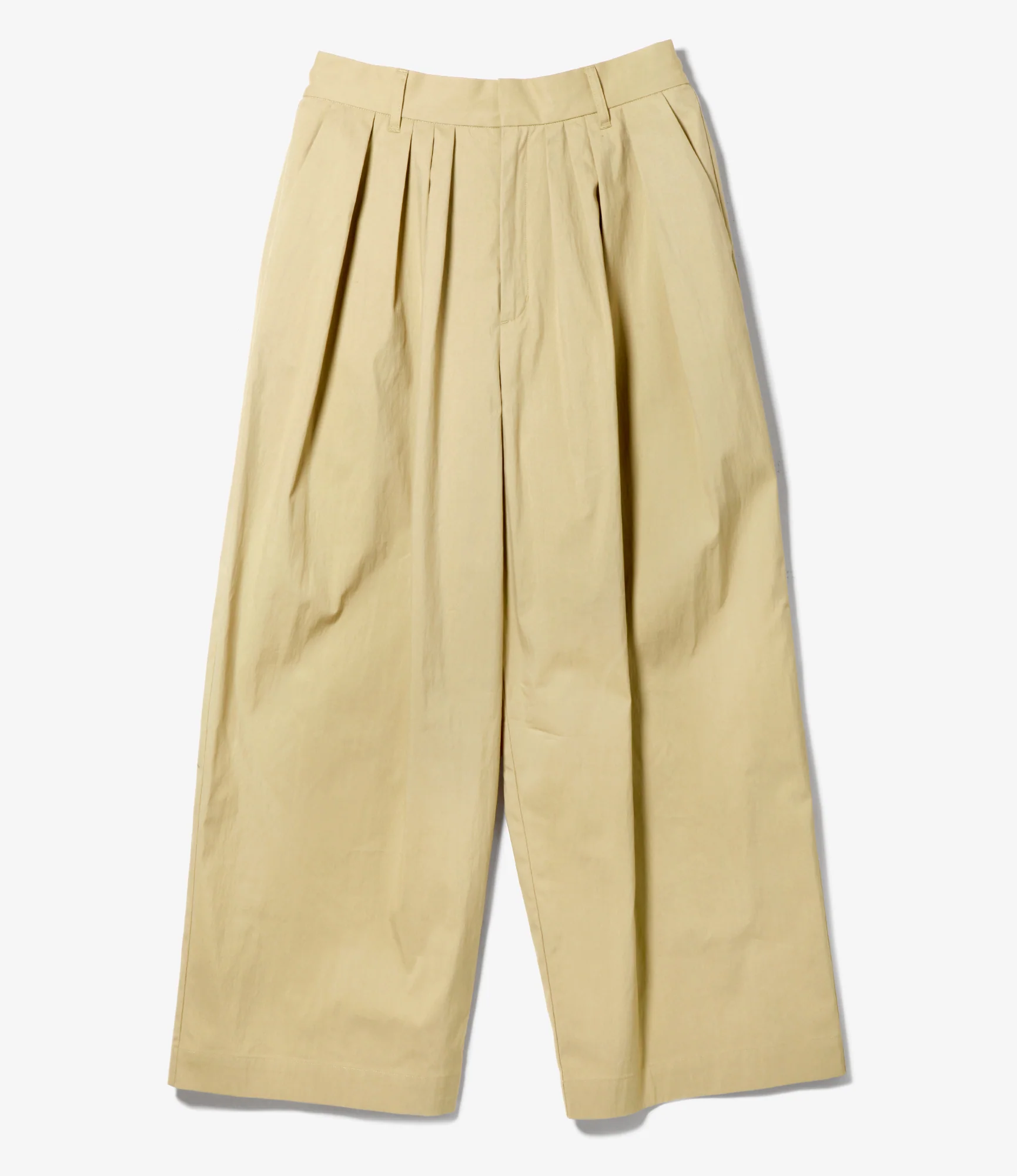 Women's Tuck Balloon Pant - Khaki - Oxford