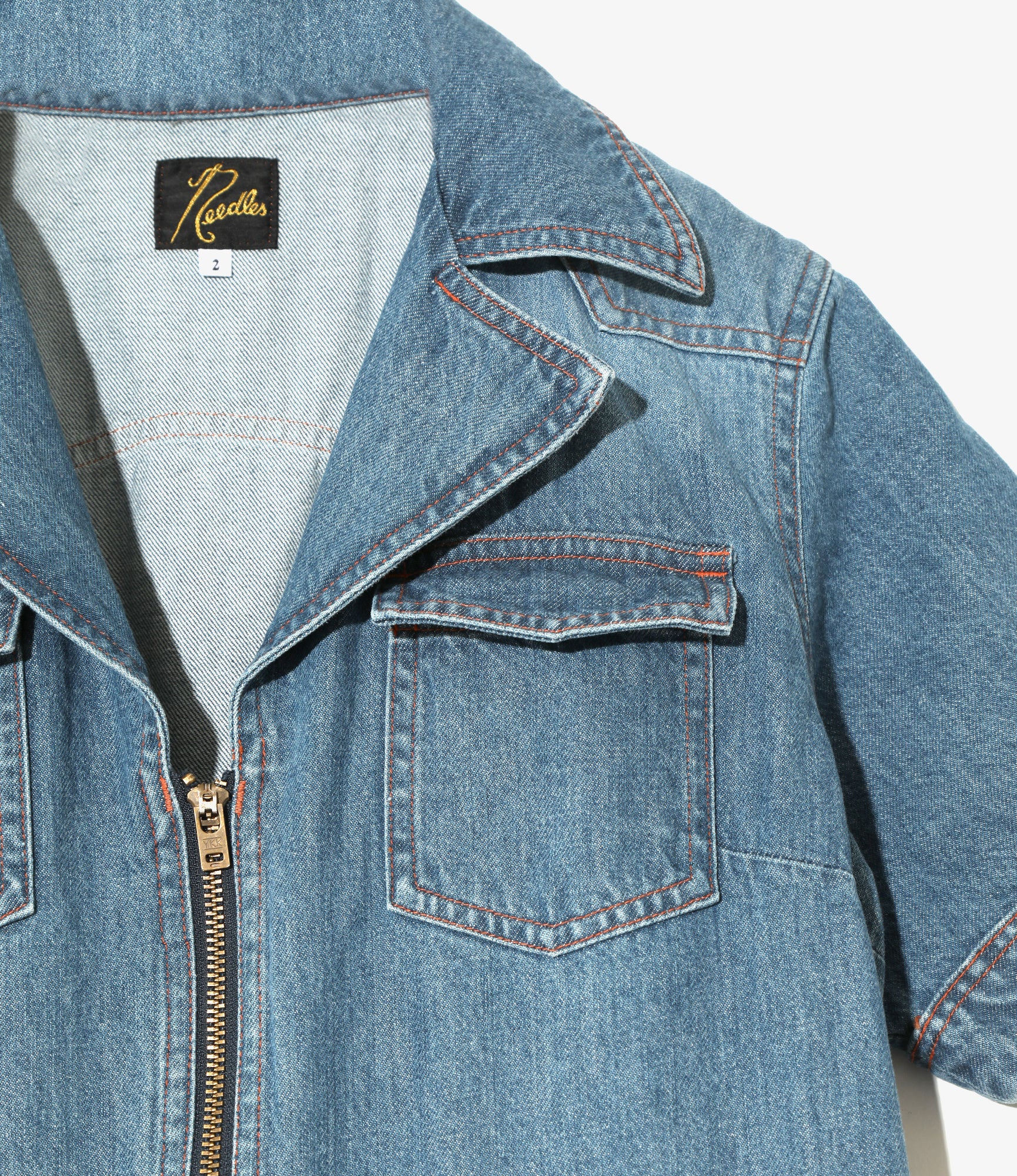 S/S Jumpsuit - Indigo - 10oz Denim - Image 2