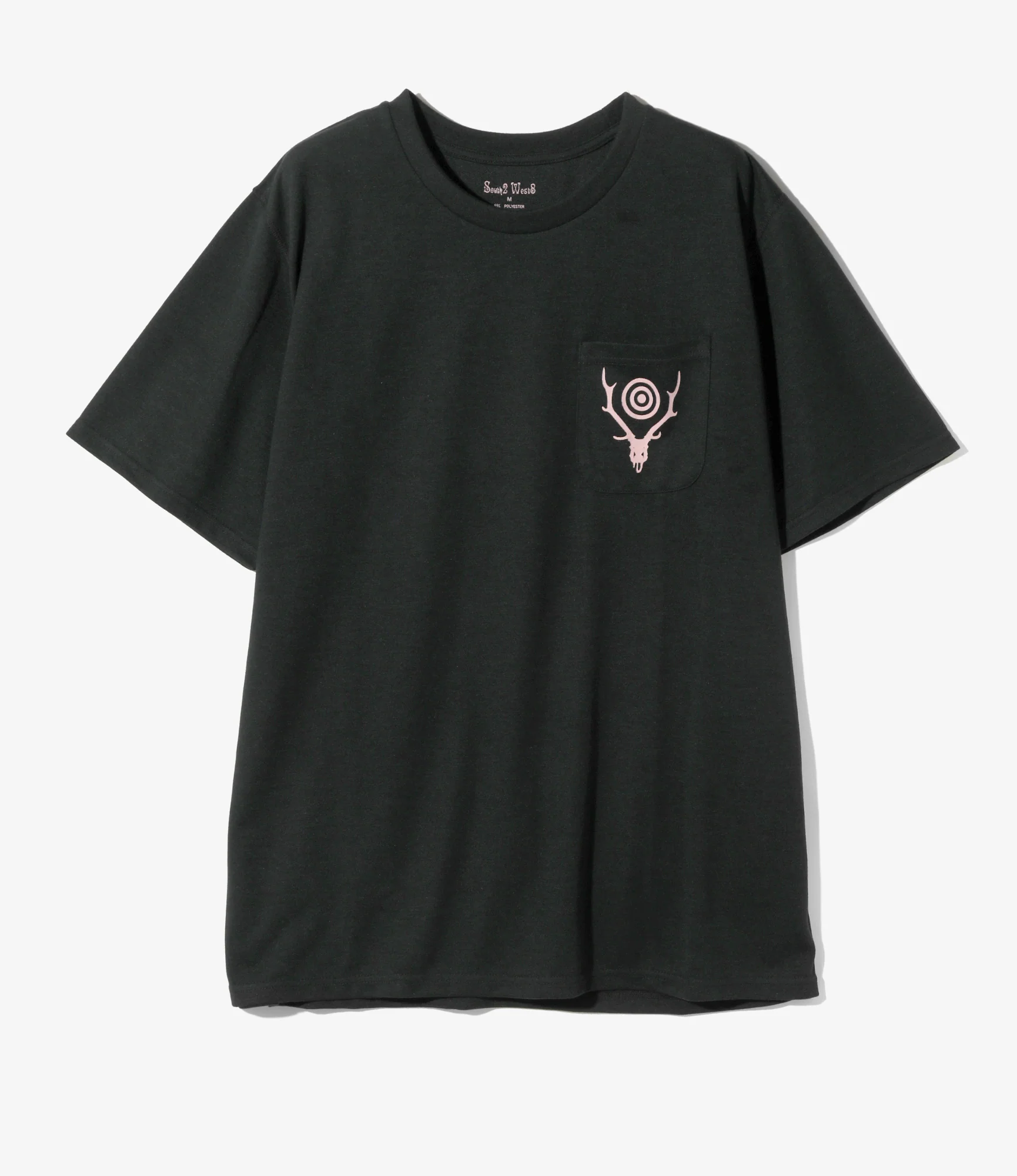 S/S Round Pocket Tee - Black - Circle Horn