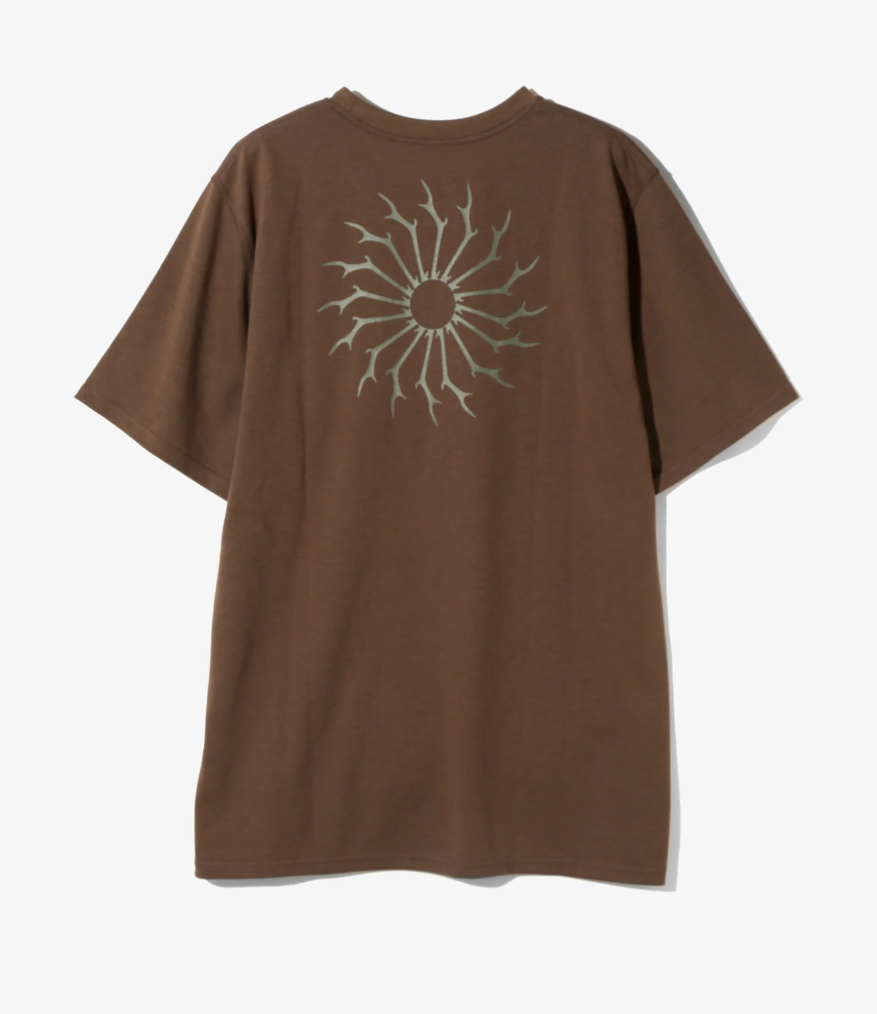 S/S Round Pocket Tee - Brown - Circle Horn - Image 3