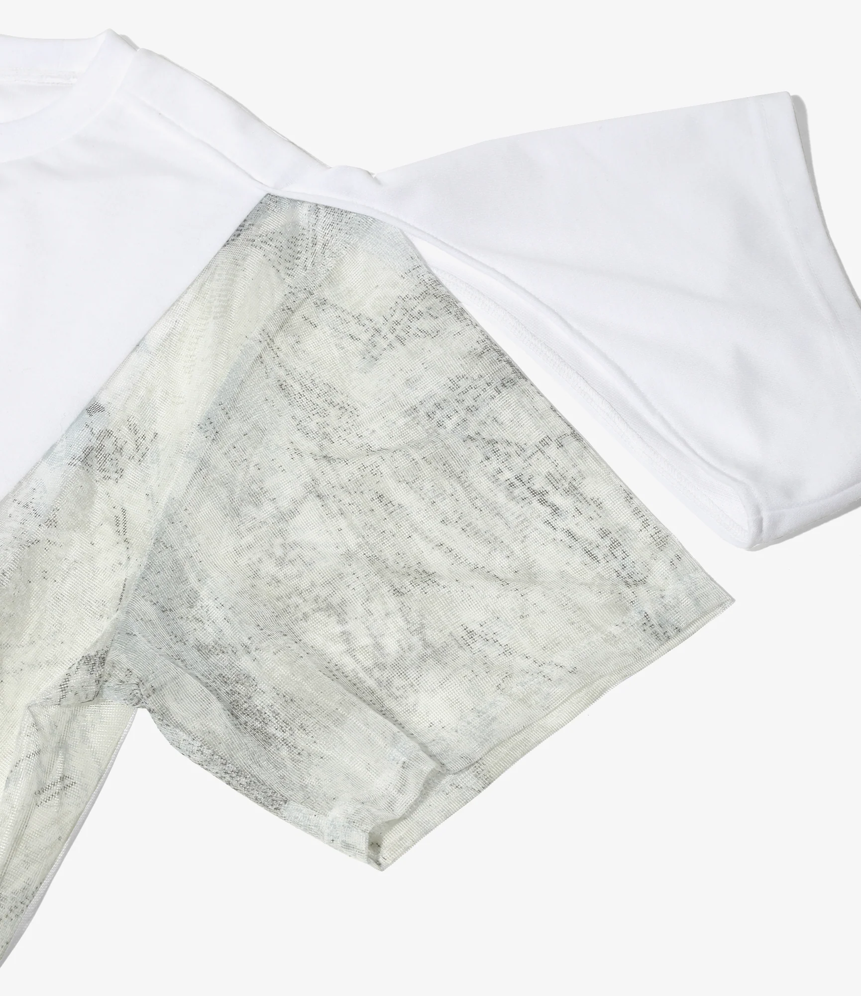 S2W8 x AFFXWRKS - S/S Crew Neck Tee - White - Poly Jersey - Image 3