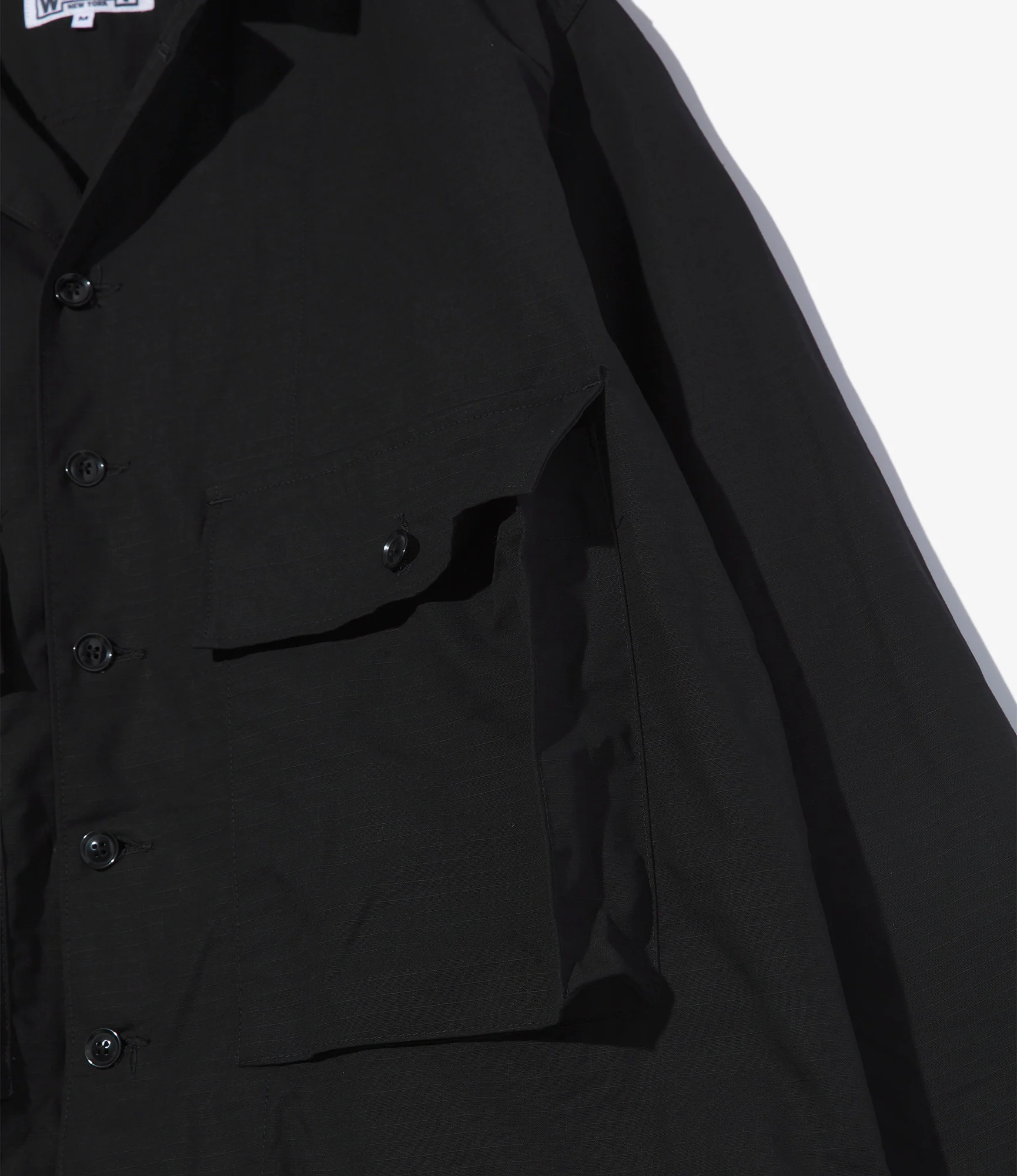 Sea Bees Jacket - Black Cotton Ripstop - Image 2