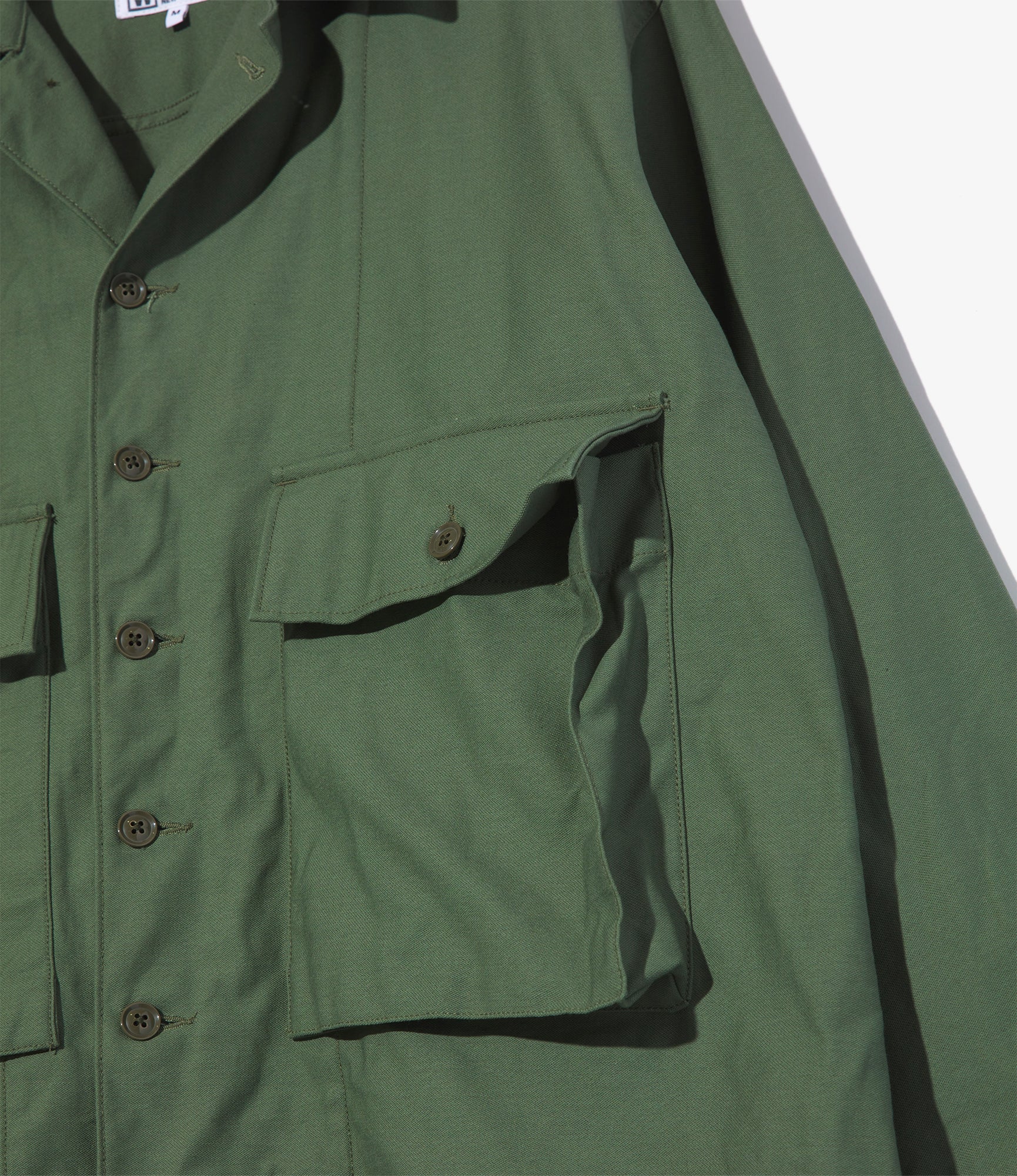 Sea Bees Jacket - Olive Cotton Reverse Sateen - Image 2