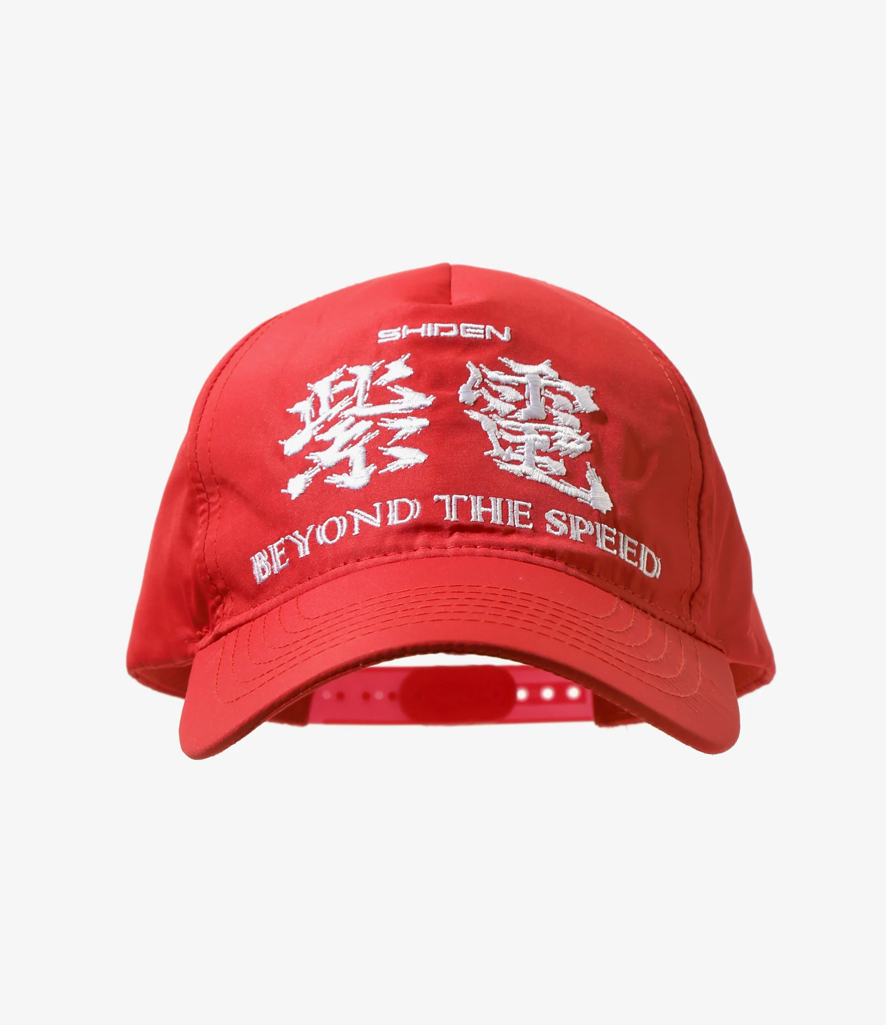 Racing Cap - Red - Poly Taffeta - Image 2