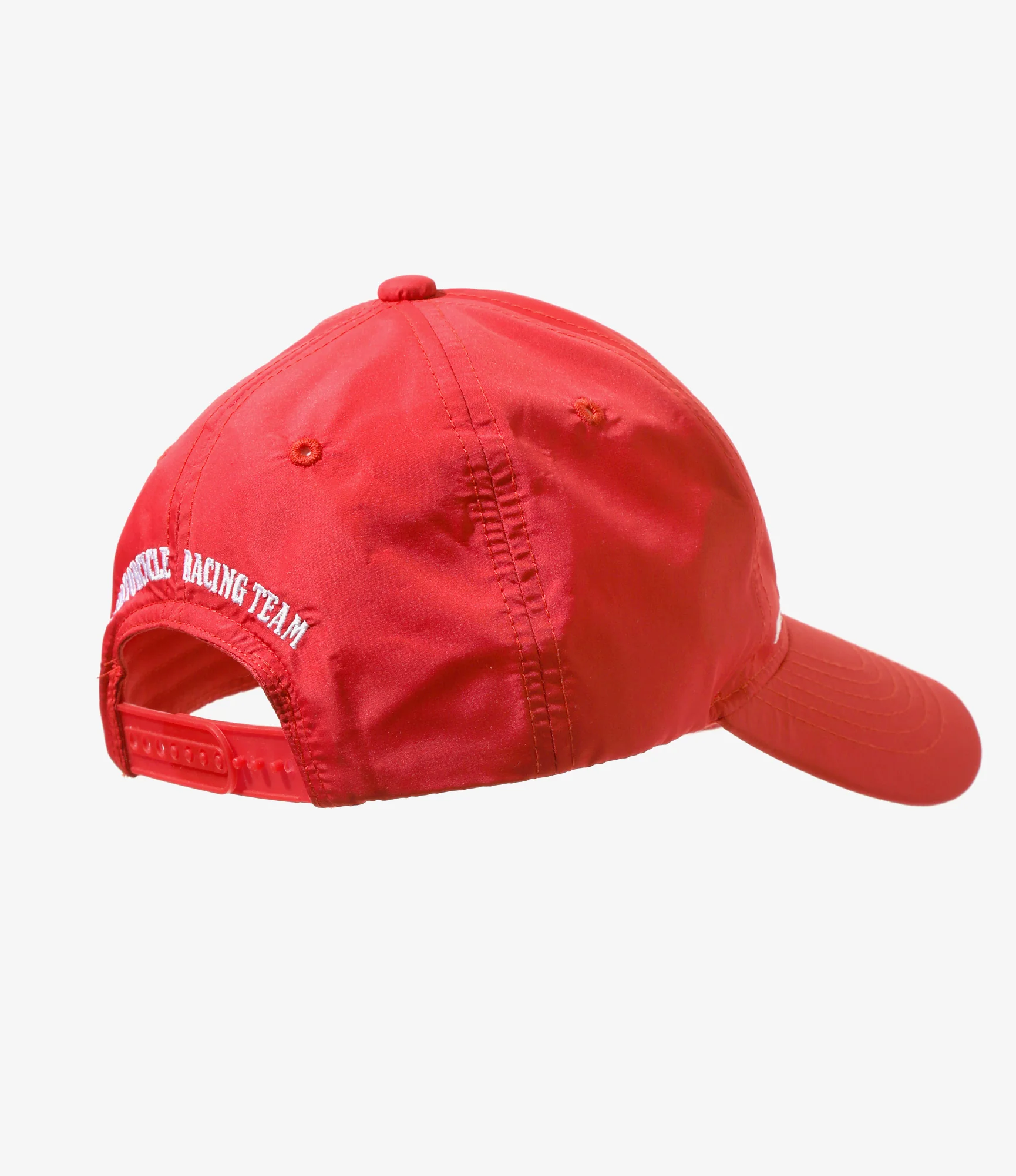 Racing Cap - Red - Poly Taffeta - Image 4
