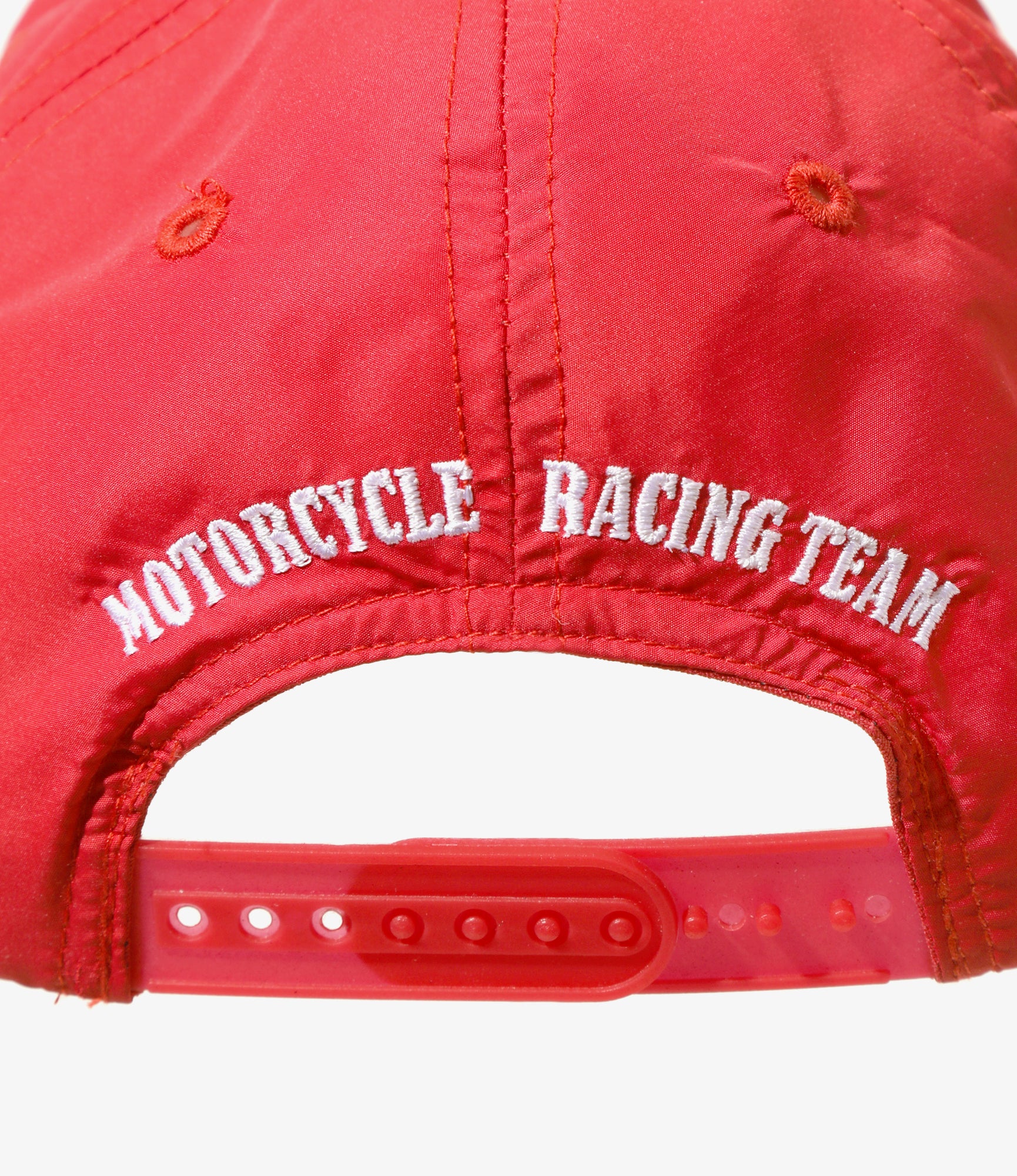 Racing Cap - Red - Poly Taffeta - Image 5
